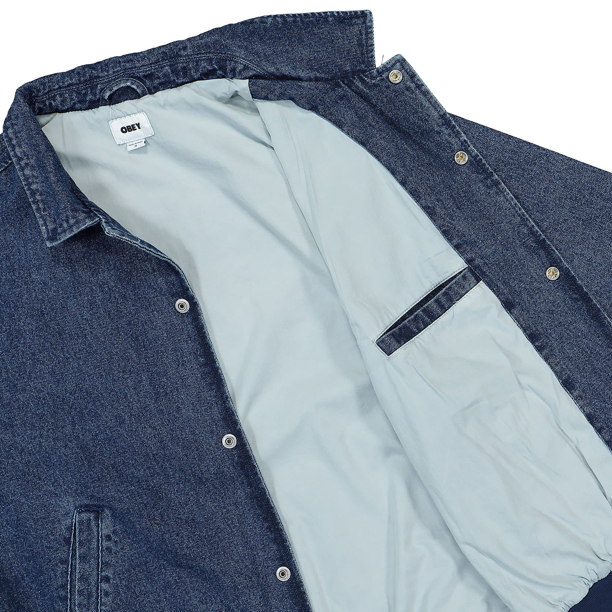 Obey Rose Blouson Jacket Stone Wash Indigo Bomber & Varsity Jackets Detail view 1 | Overkill