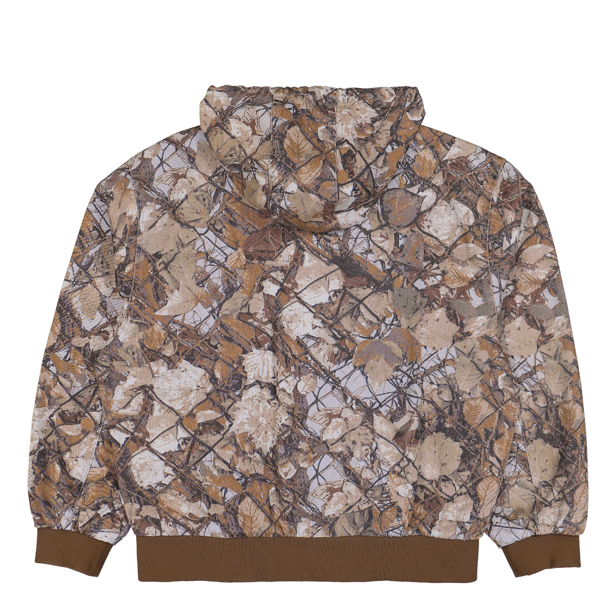 Obey Glen Zip Up Jacket Fence Camo Multi Jackets 121800593 Close-up | Overkill