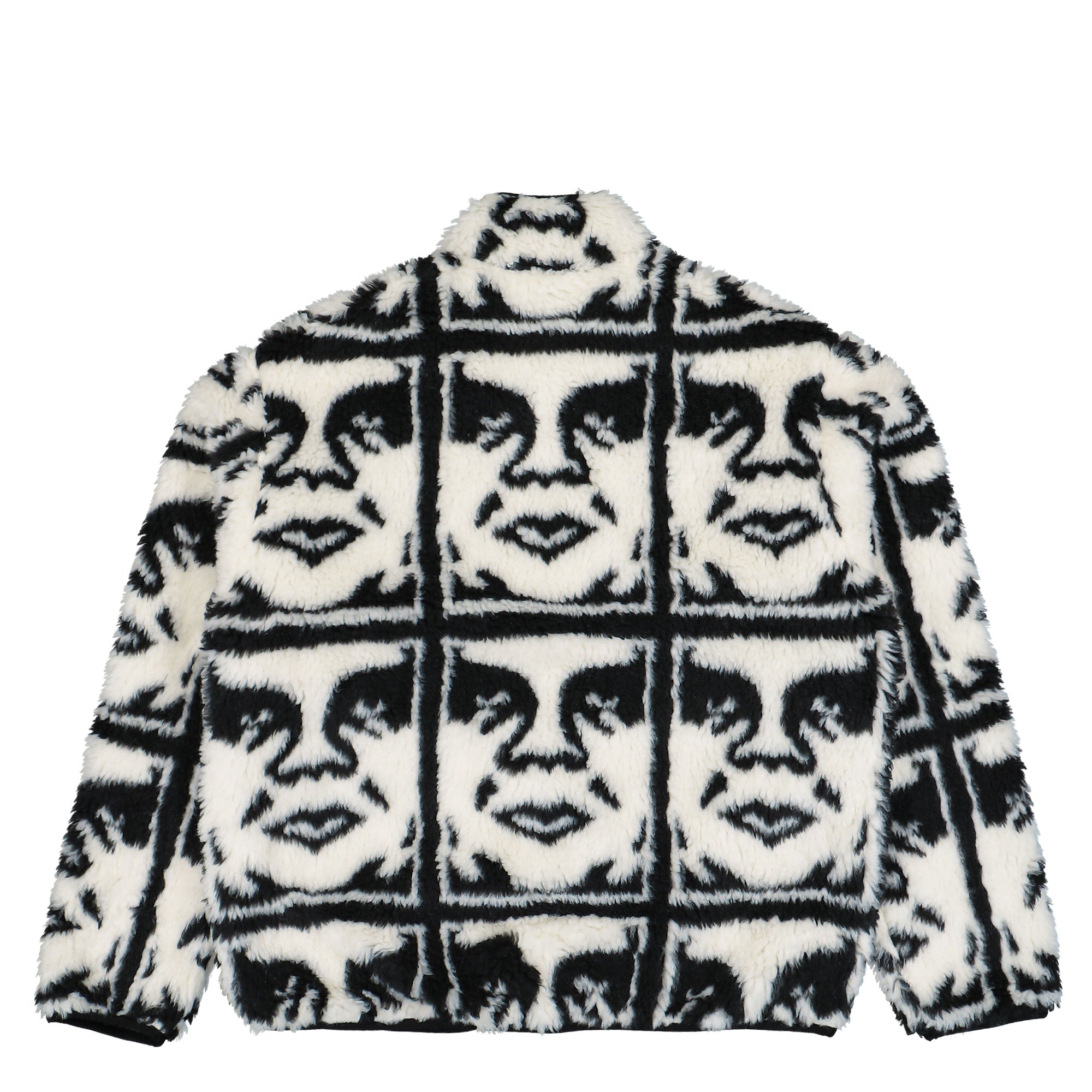 Obey 121800608_1 Black Multi Fleece Jackets 121800608 Close-up | Overkill