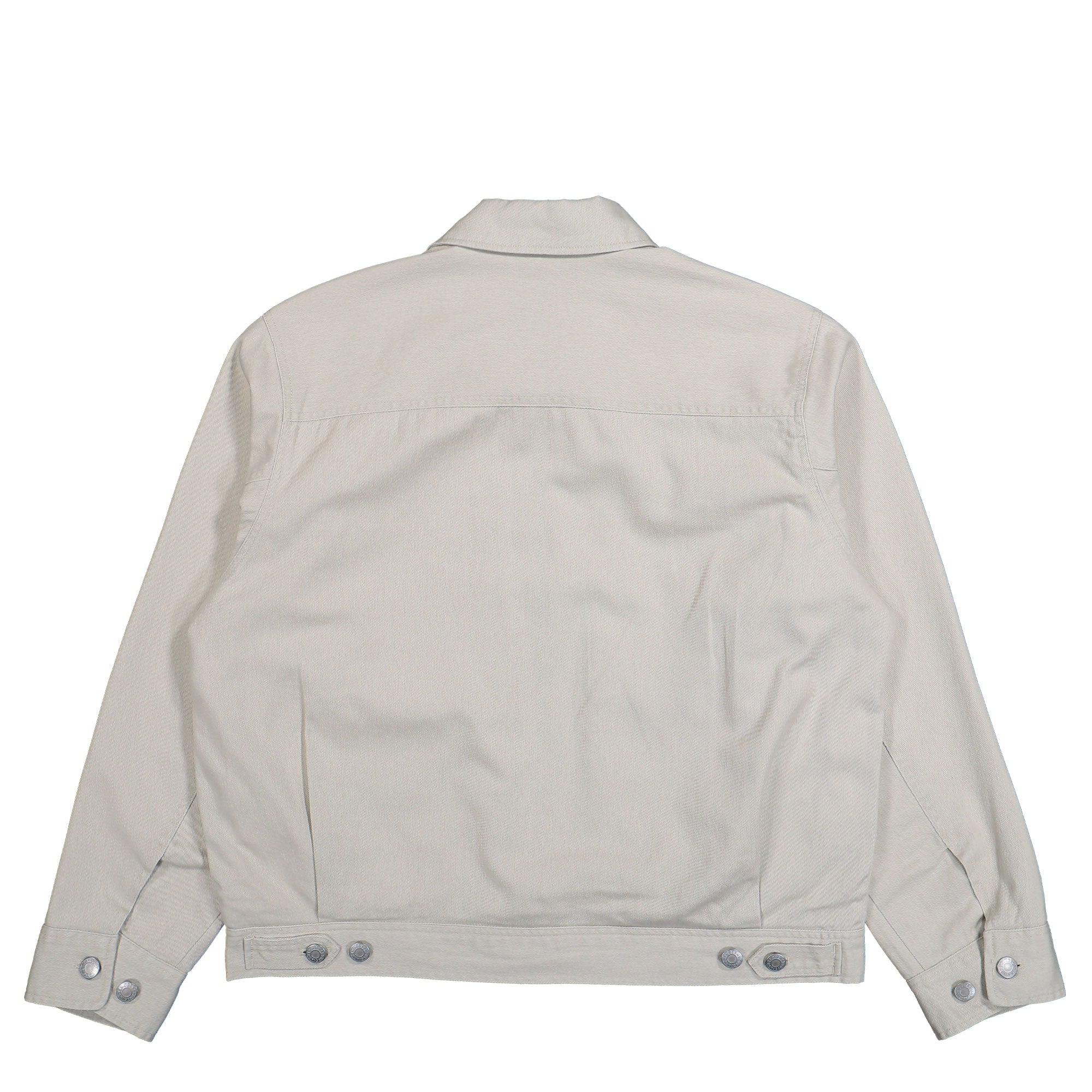 Obey Walter Work Jacket Silver Birch Faded Wash Jackets 121800620 Close-up | Overkill