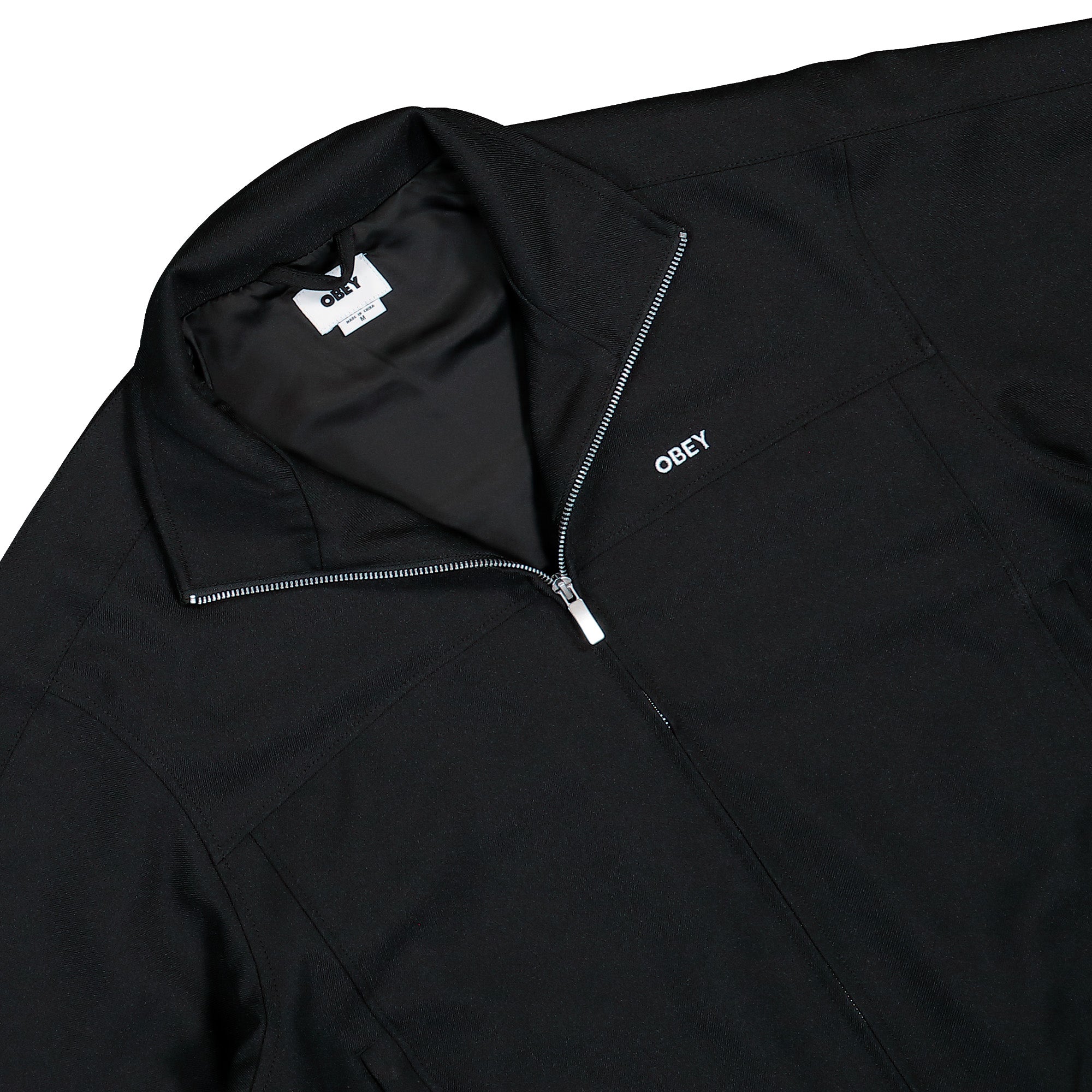 Obey Tailored Track Jacket Black Track Jacket 121800630-BLK Detailfoto | Overkill