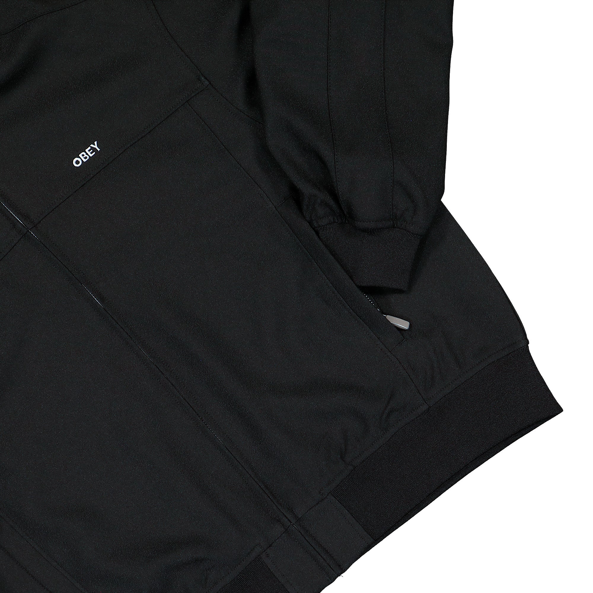 Obey Tailored Track Jacket Black Track Jacket 121800630-BLK Detail View 1 | Overkill