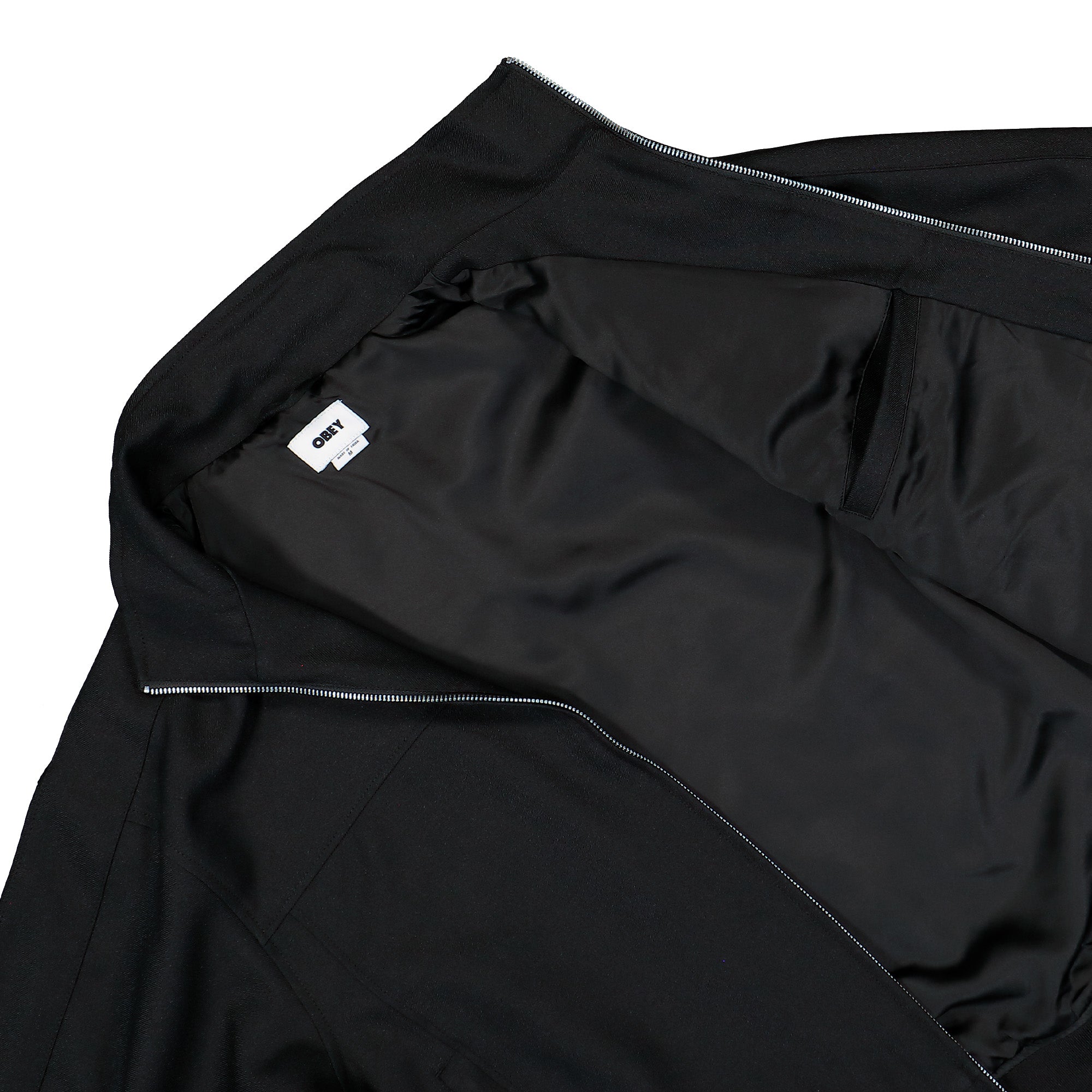 Obey Tailored Track Jacket Black Track Jacket 121800630-BLK Detail View 2 | Overkill