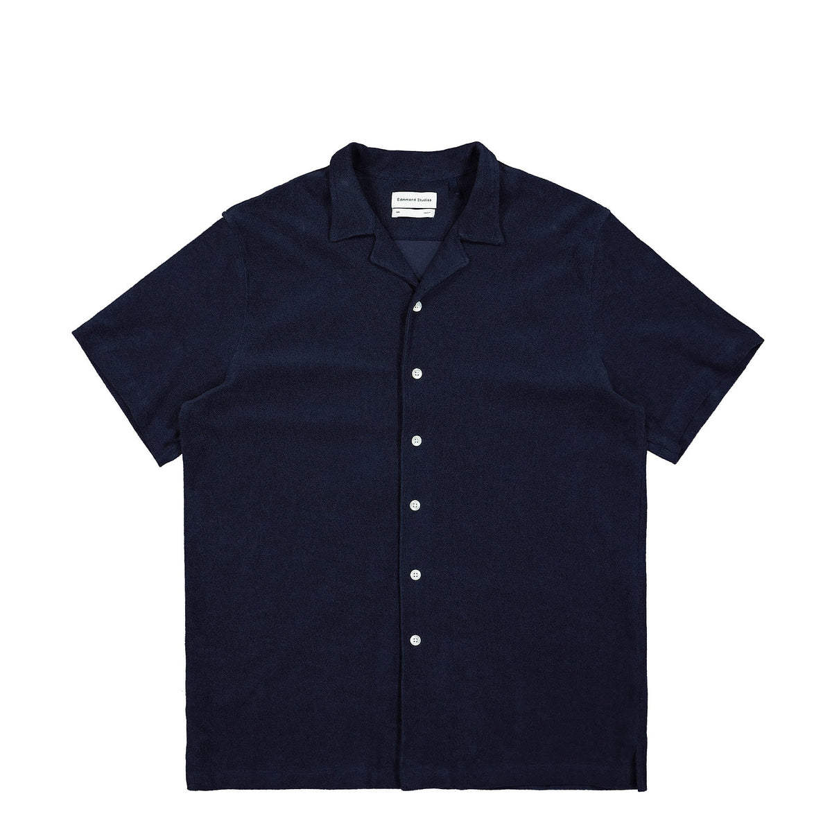 Edmmond Studios Terry Short Sleeve Shirt Plain Navy Shorts 122-10-32590 | Overkill