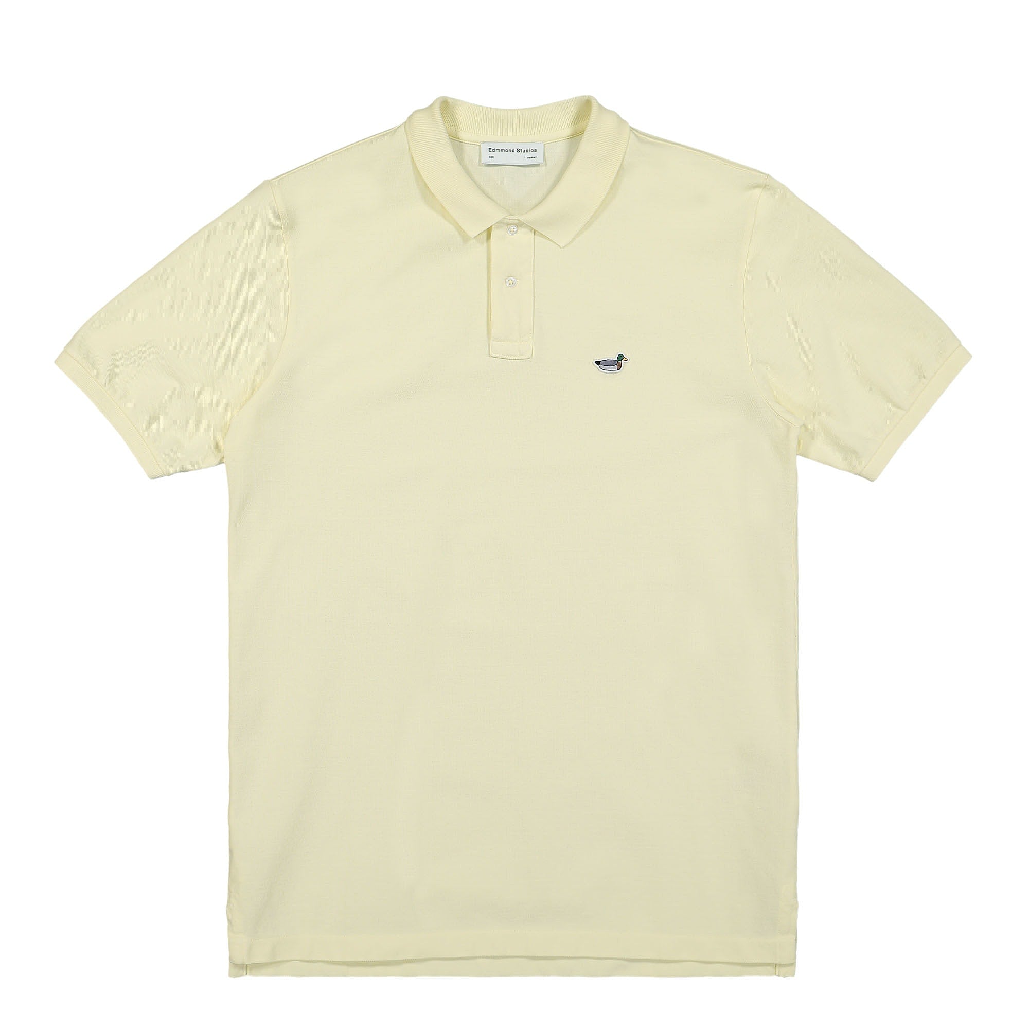 Edmmond Studios Wilson Polo Plain Light Yellow Polo Shirts 122-20-01100 | Overkill
