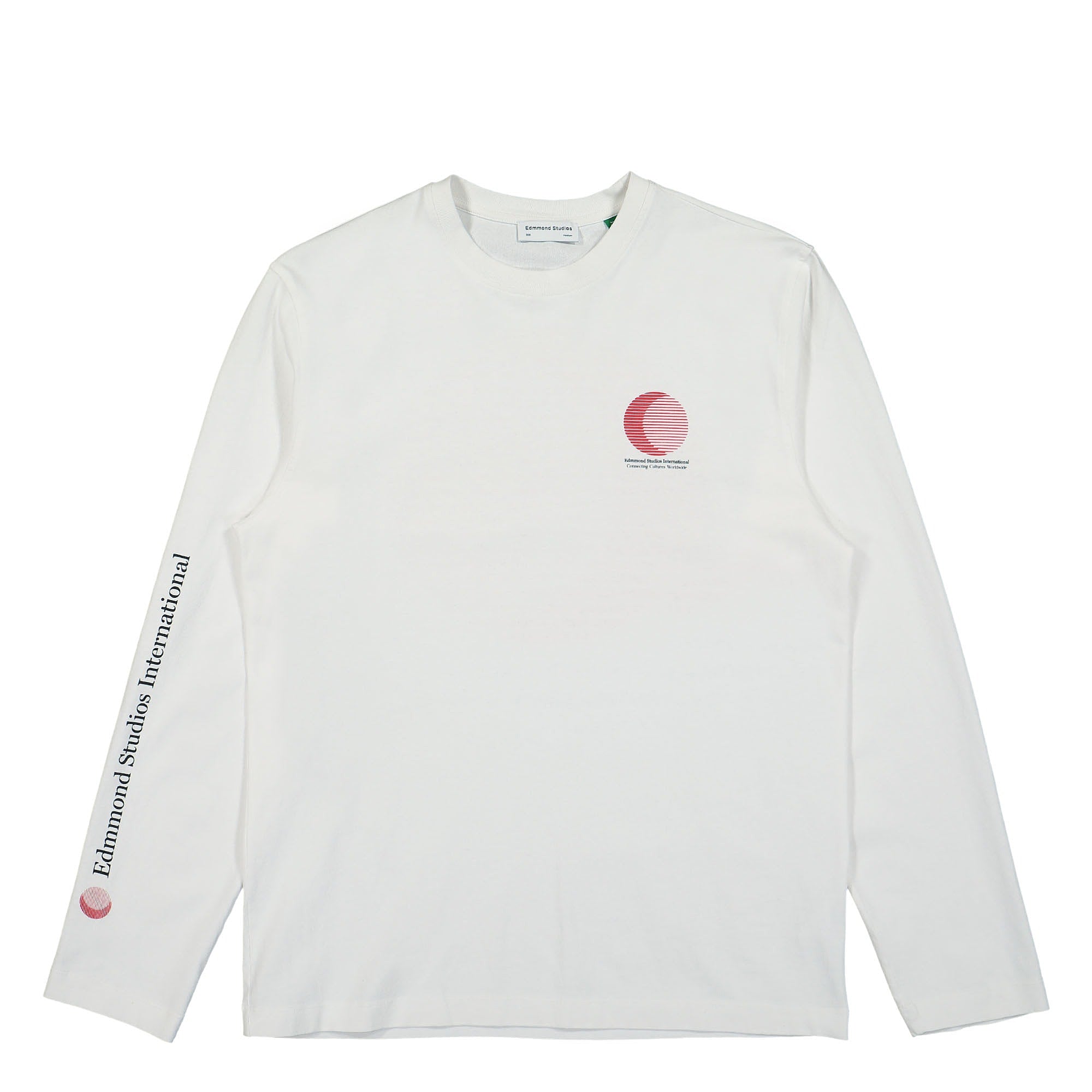 Edmmond Studios The Sun Plain White Longsleeves 122-30-03000 | Overkill