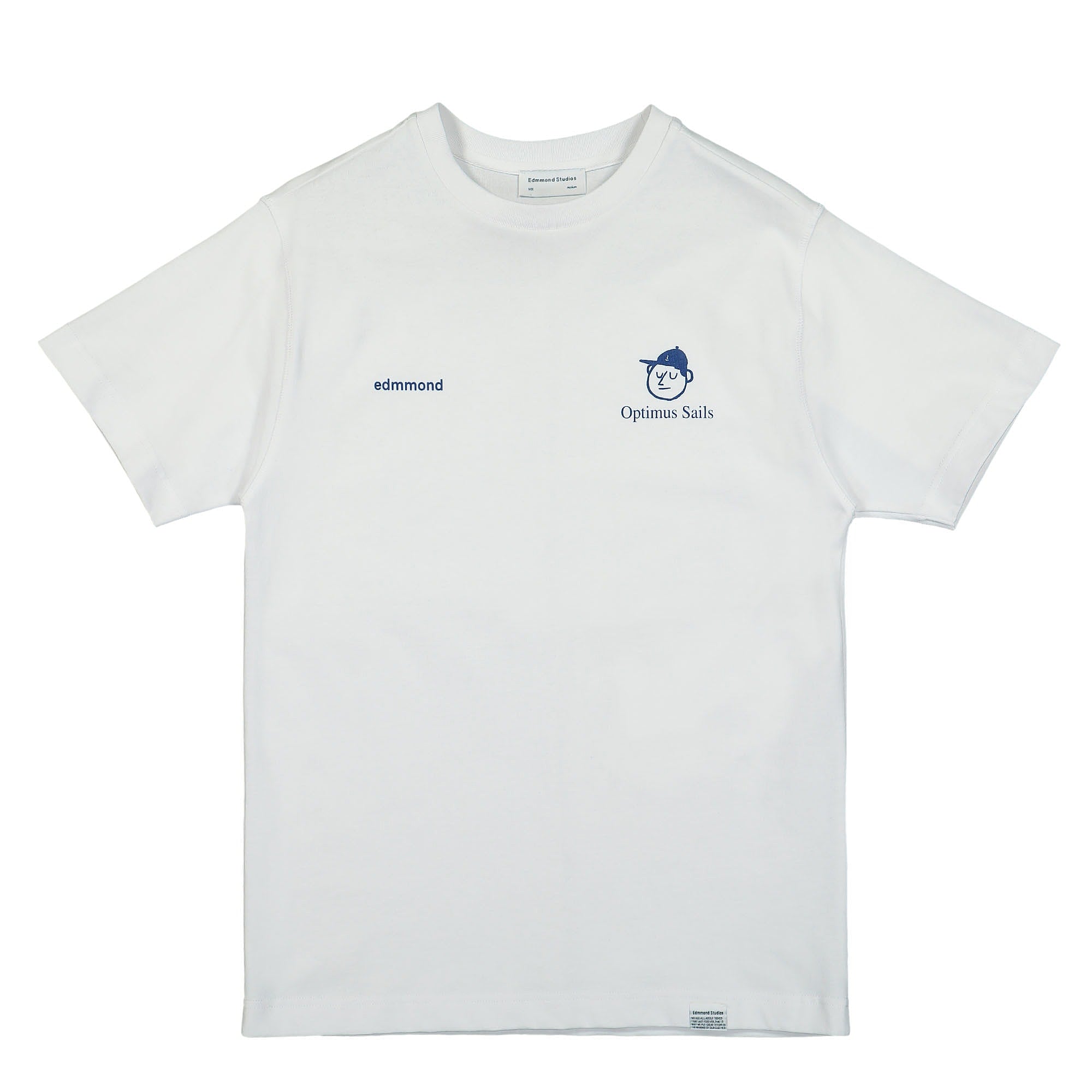 Edmmond Studios Optimus T-Shirt Plain White T-Shirts 122-30-06000 | Overkill