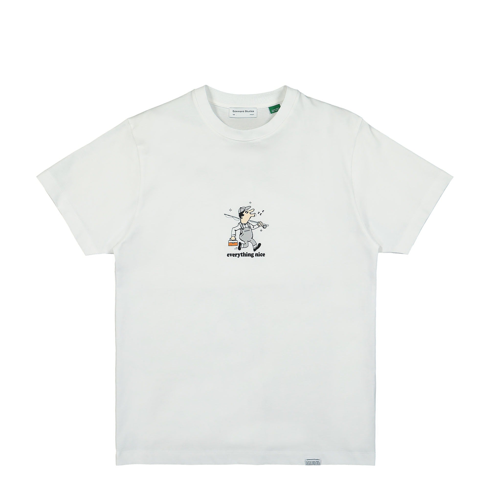 Edmmond Studios Lure T-Shirt Plain White T-Shirts 122-30-11000 | Overkill