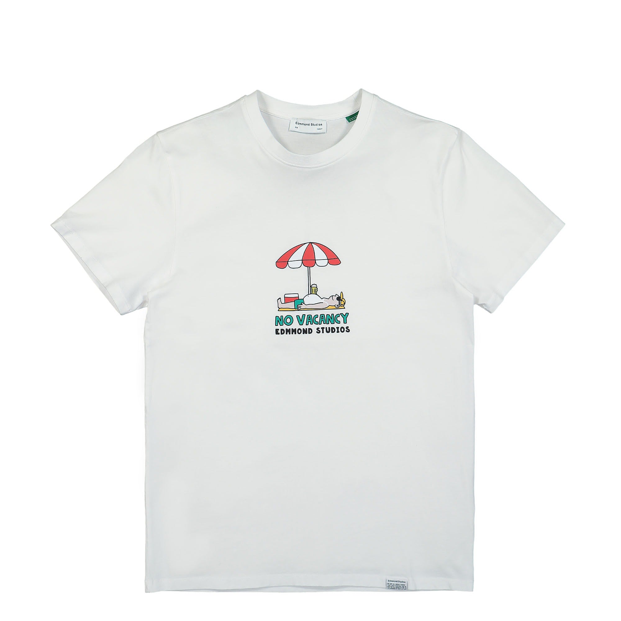 Edmmond Studios No Vacancy Umbrella T-Shirt Plain White T-Shirts 122-30-13000 | Overkill