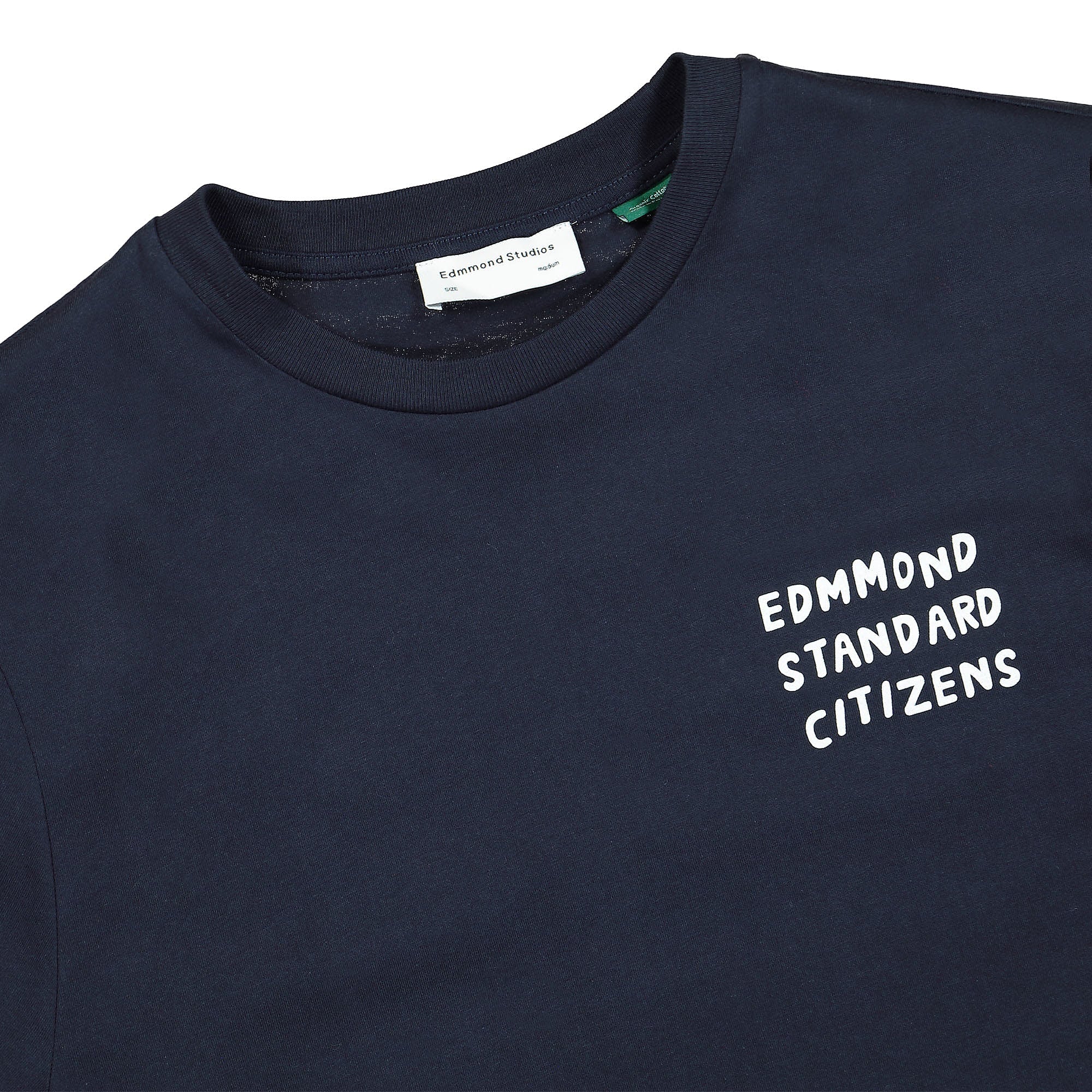 Edmmond Studios Standard Citizens Plain Navy T-Shirts Material | Overkill
