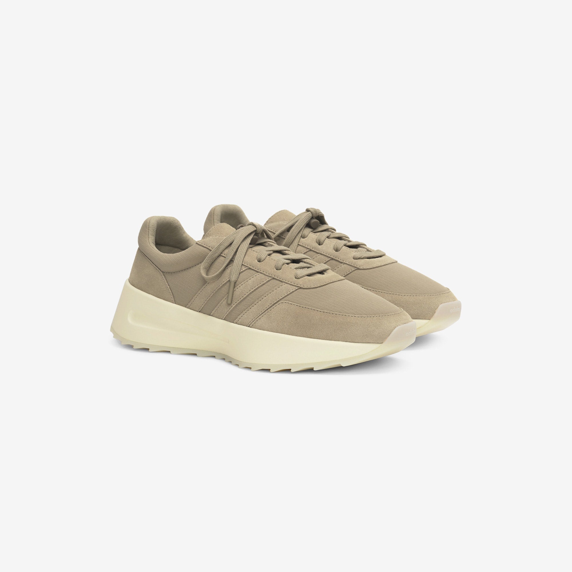 adidas Fear of God Athletics x adidas Los Angeles Clay / Clay / Clay Low Top Sneakers Silhouette | Overkill