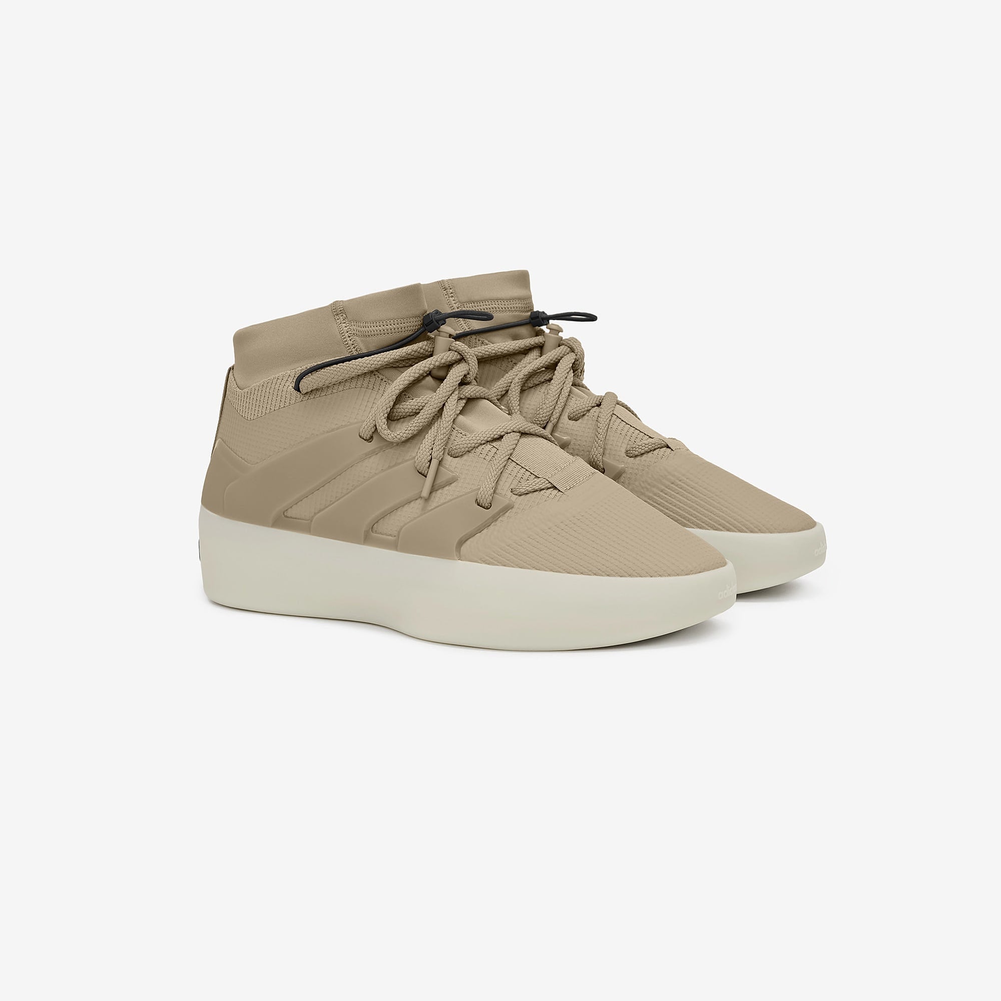 adidas Fear of God Athletics x adidas 1 Basketball Clay / Clay / Clay Mid Top Sneakers Silhouette | Overkill