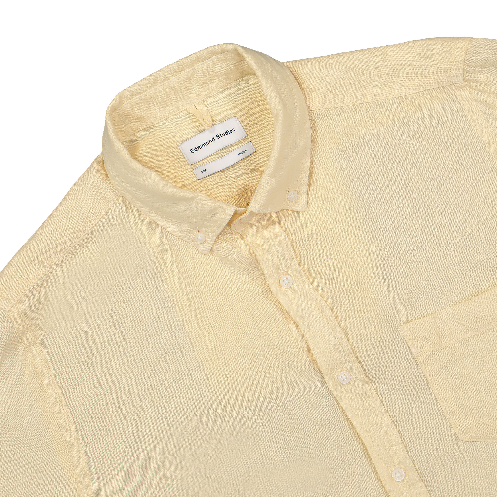 Edmmond Studios Linen Shirt Beige Shirts Detailfoto | Overkill