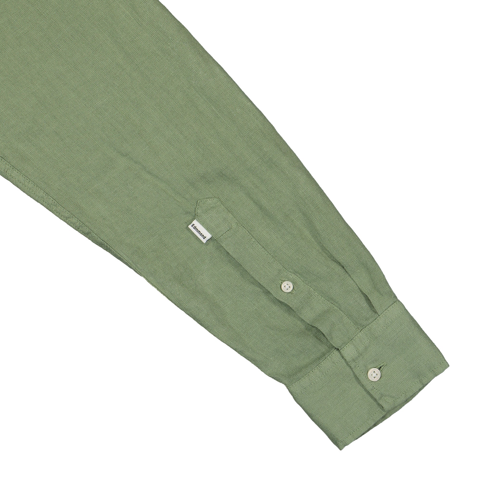 Edmmond Studios Linen Shirt Olive Shirts Detail view 2 | Overkill