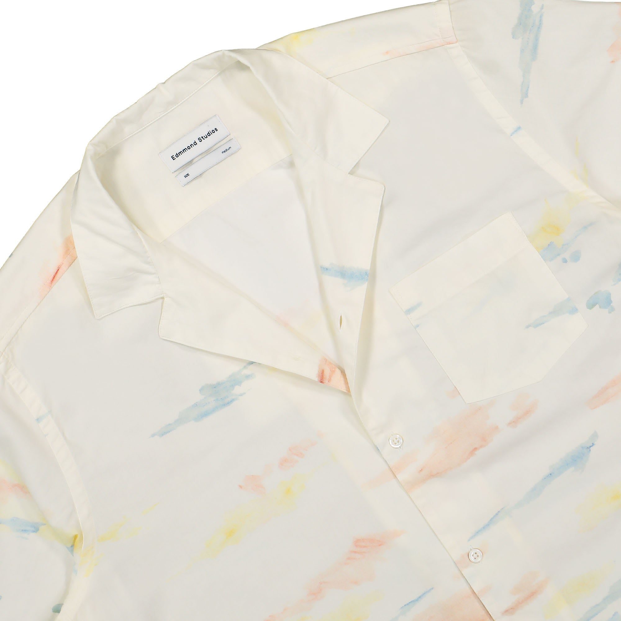 Edmmond Studios Summer Short Sleeve Shirt White Shirts Close-up | Overkill