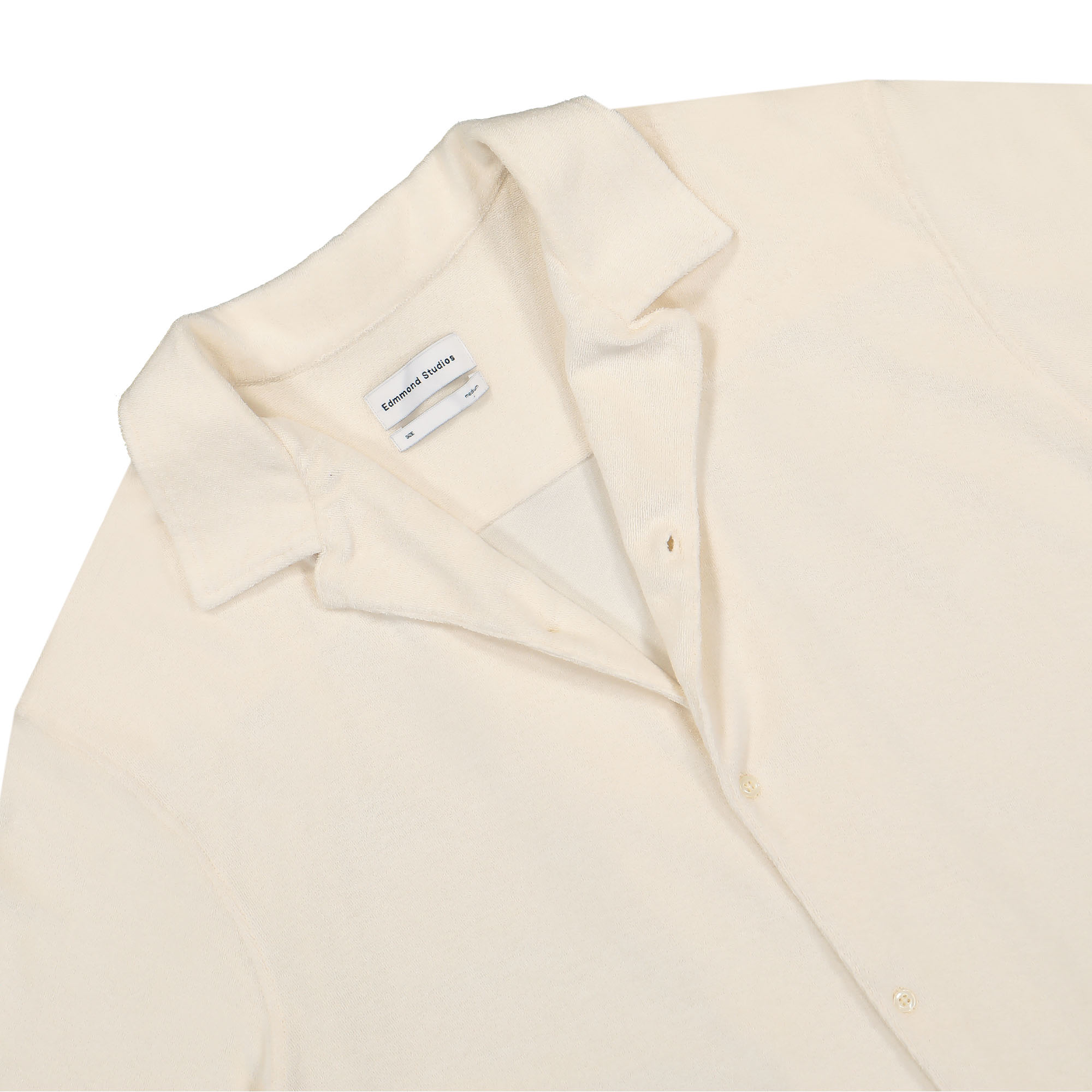 Edmmond Studios Terry Shirt Off White Shirts Close-up | Overkill