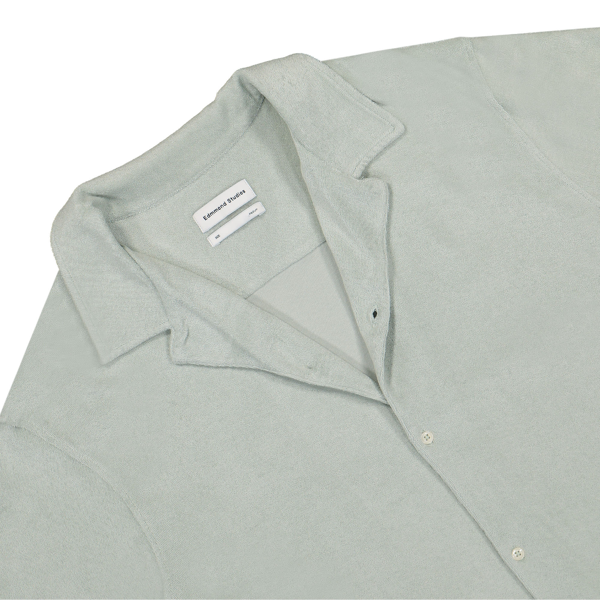 Edmmond Studios Terry Shirt Sage Shirts Close-up | Overkill