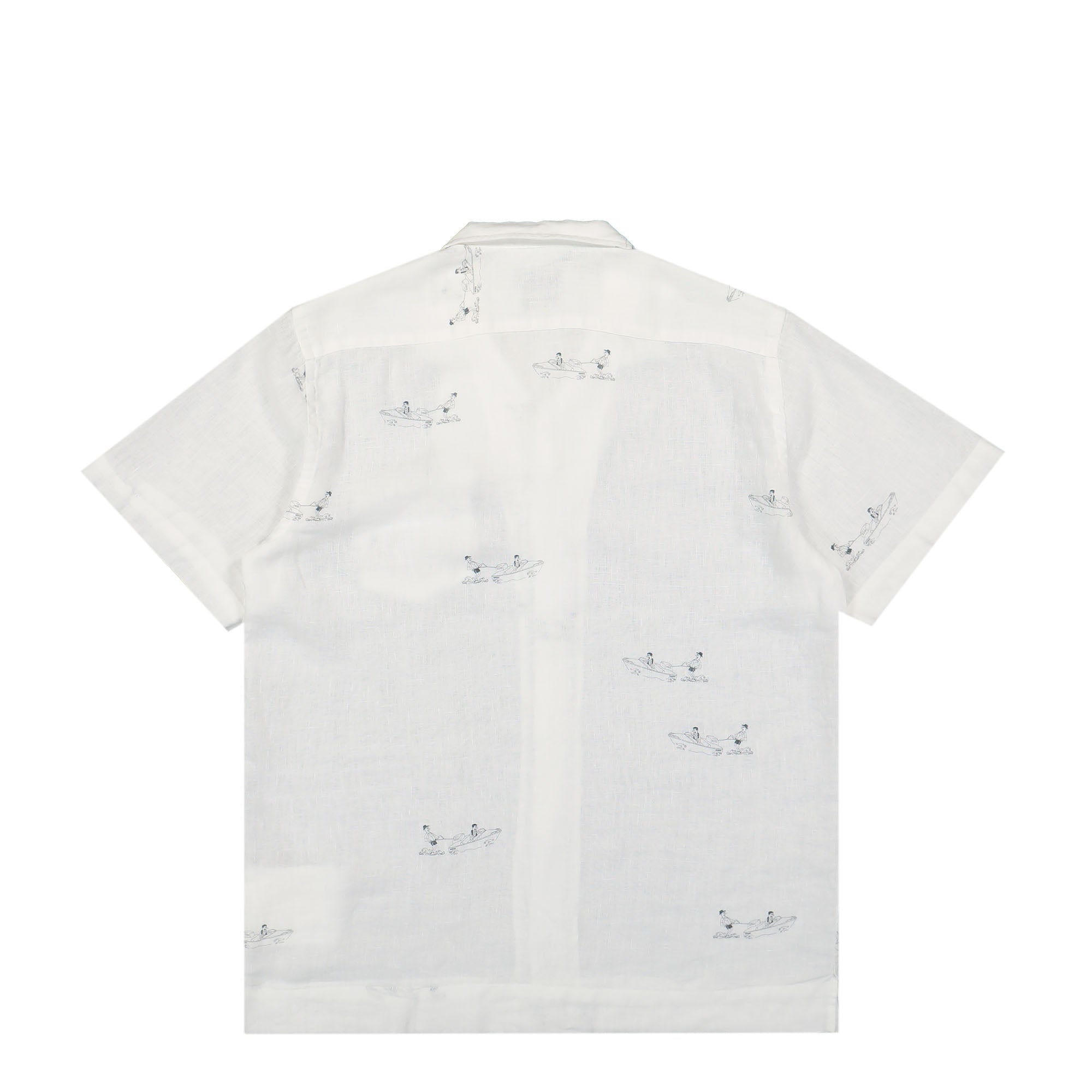 Edmmond Studios Calypso Short Sleeve Shirt White Shirts Material | Overkill