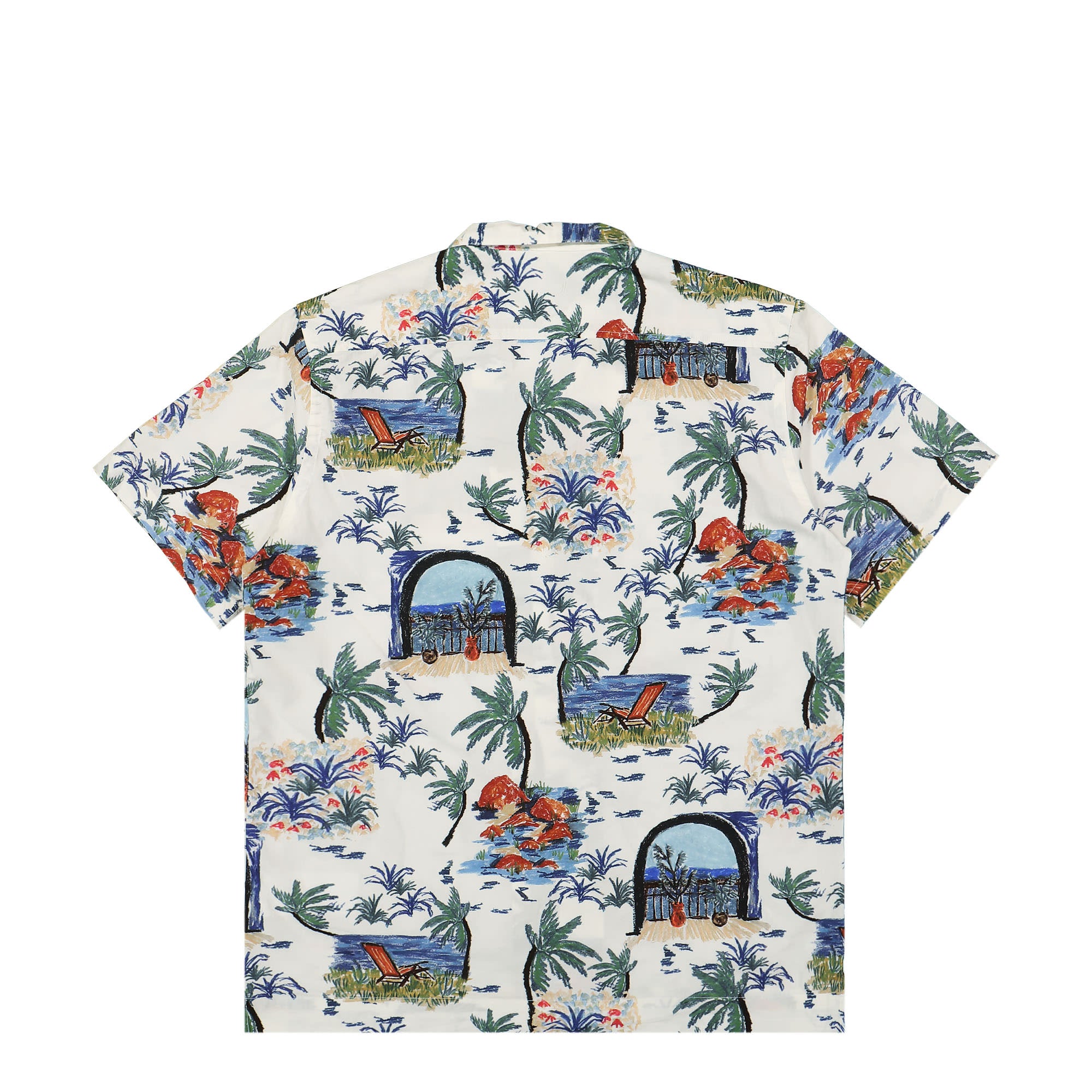 Edmmond Studios Paradise Short Sleeve Shirt White Shirts Material | Overkill