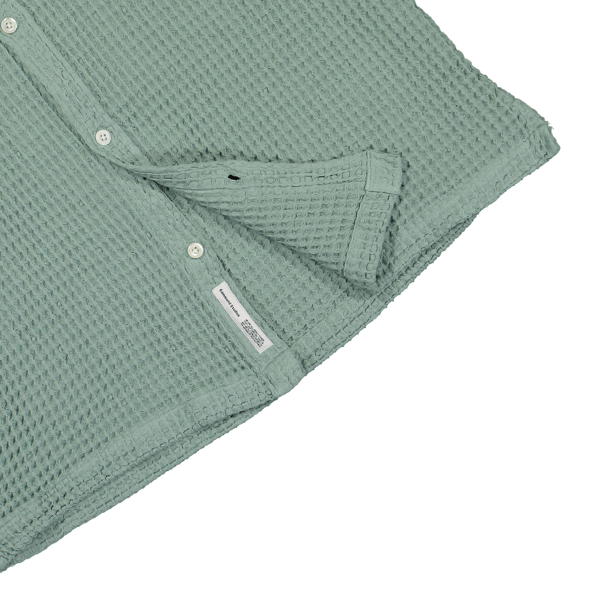 Edmmond Studios Waffle Shirt Turquoise Shirts Detail view 1 | Overkill