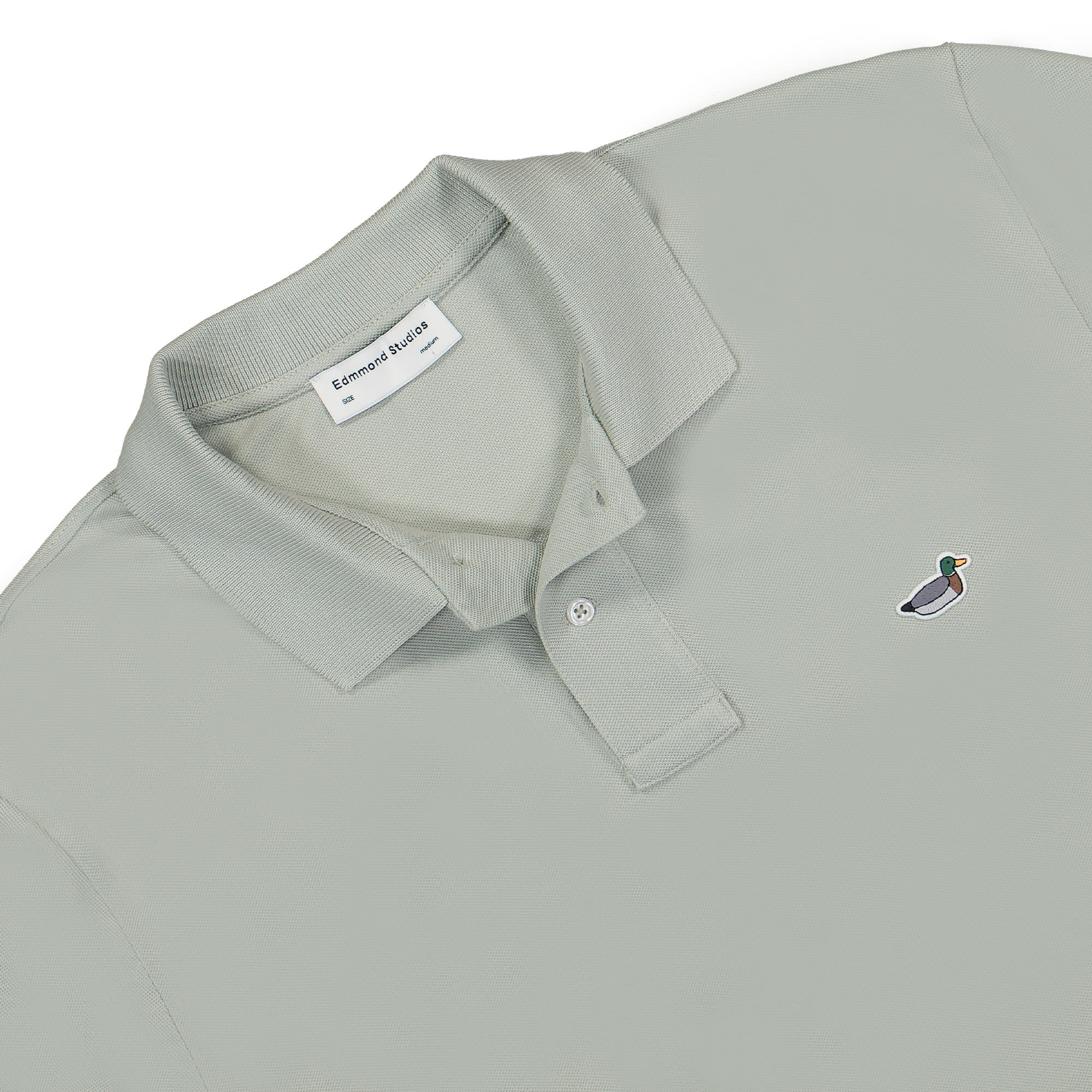 Edmmond Studios Wilson Polo Sage Polo Shirts Close-up | Overkill