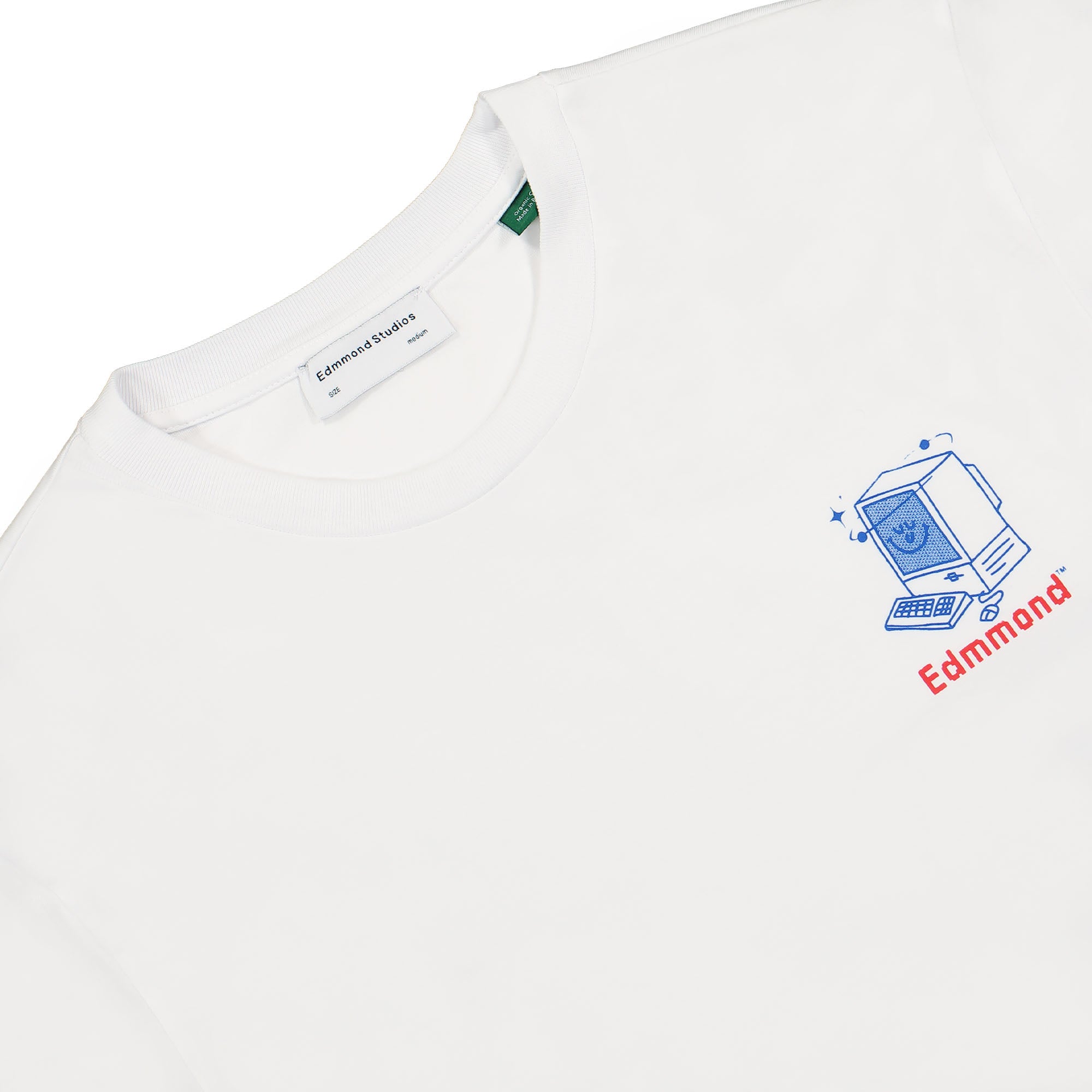 Edmmond Studios Log Off T-Shirt White T-Shirts Material | Overkill