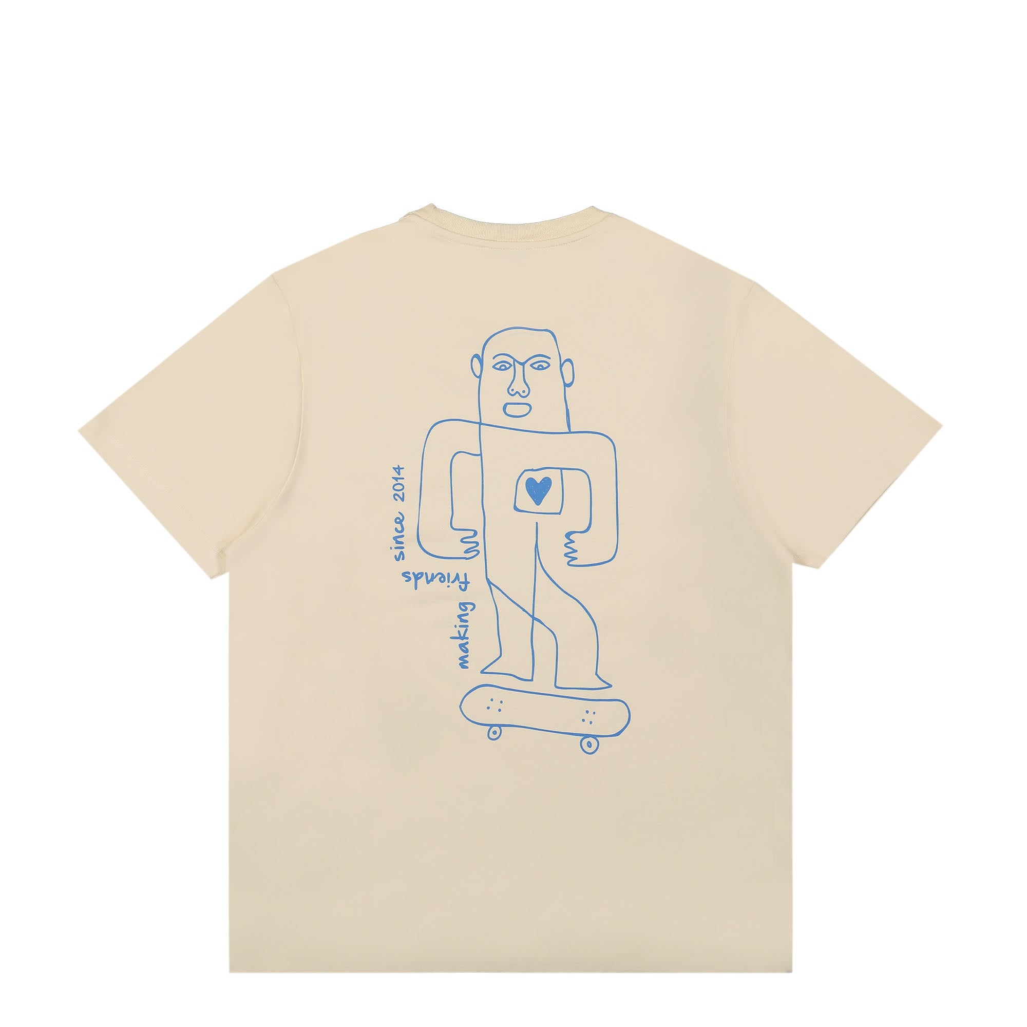 Edmmond Studios Preston T-Shirt Beige T-Shirts Close-up | Overkill