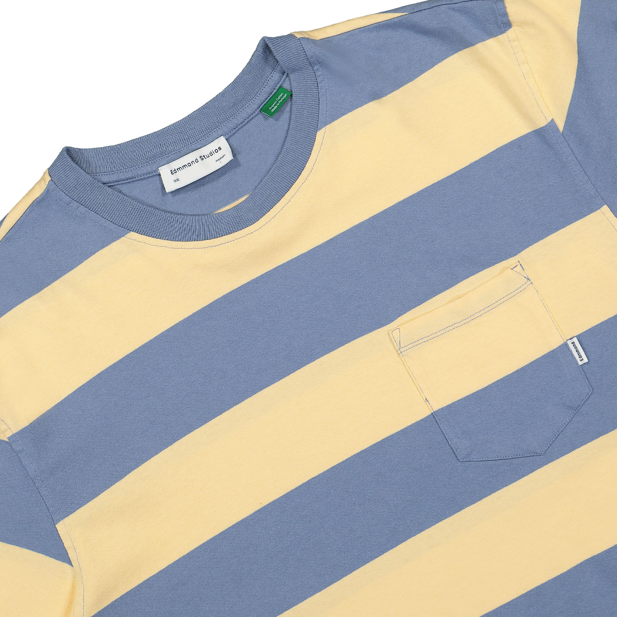 Edmmond Studios Faran Stripes T-Shirt Steel T-Shirts Close-up | Overkill