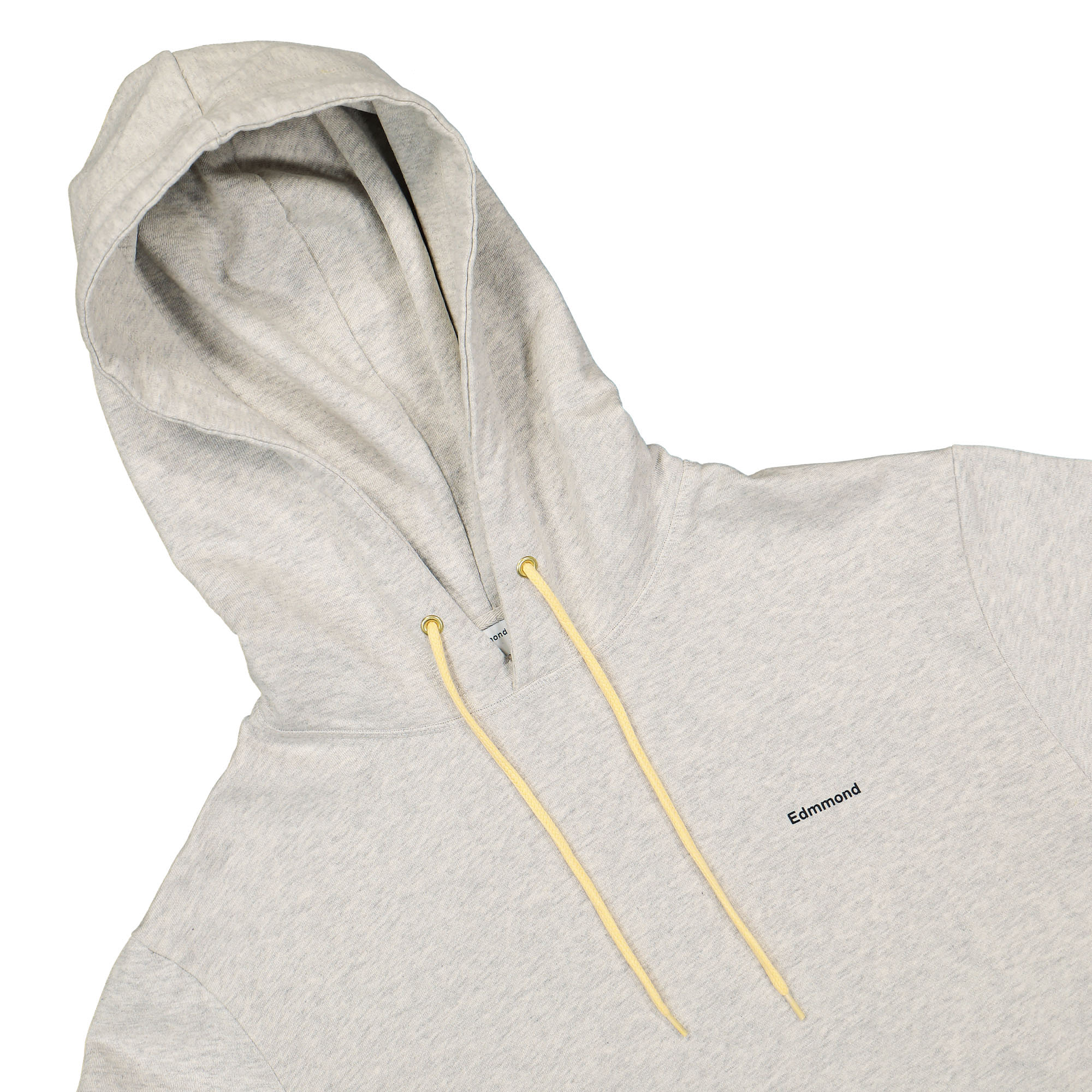Edmmond Studios Anwen Hoodie Light Grey Melange Hoodies Close-up | Overkill
