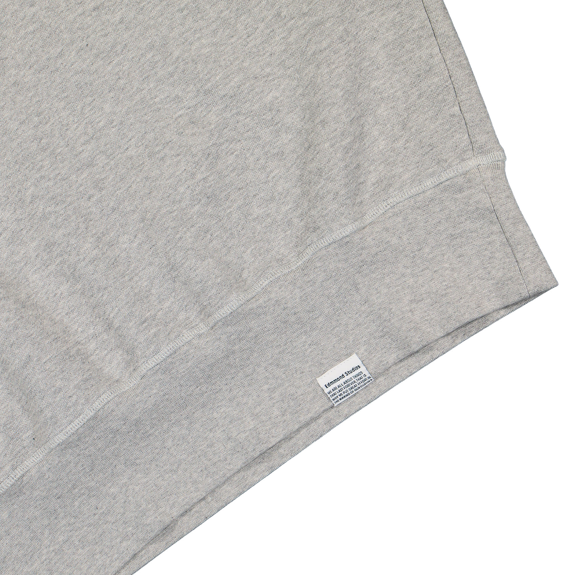 Edmmond Studios Stamp Sweatshirt Grey Melange Sweatshirts Detailfoto | Overkill