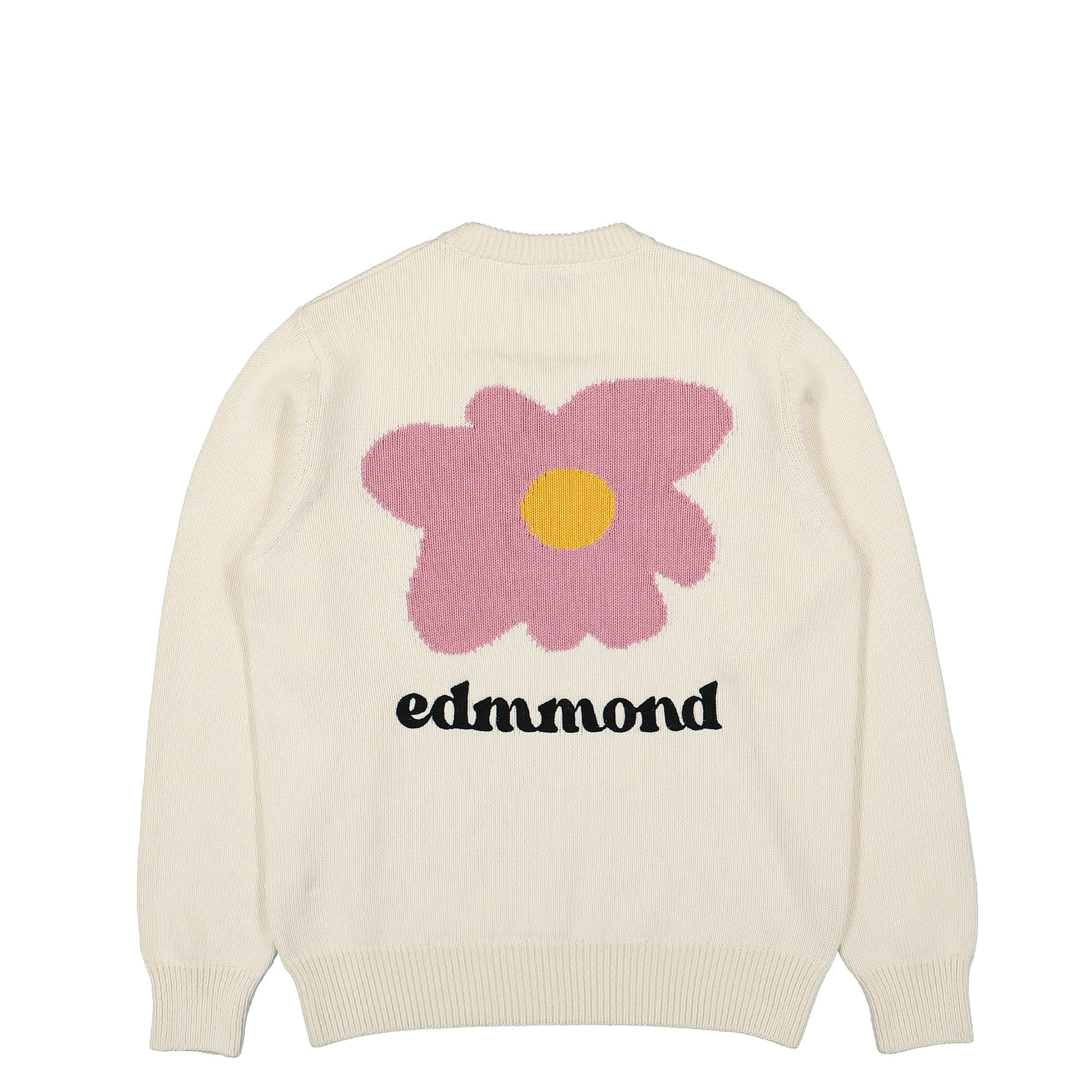 Edmmond Studios Blossom Sweater Off White Sweatshirts Close-up | Overkill