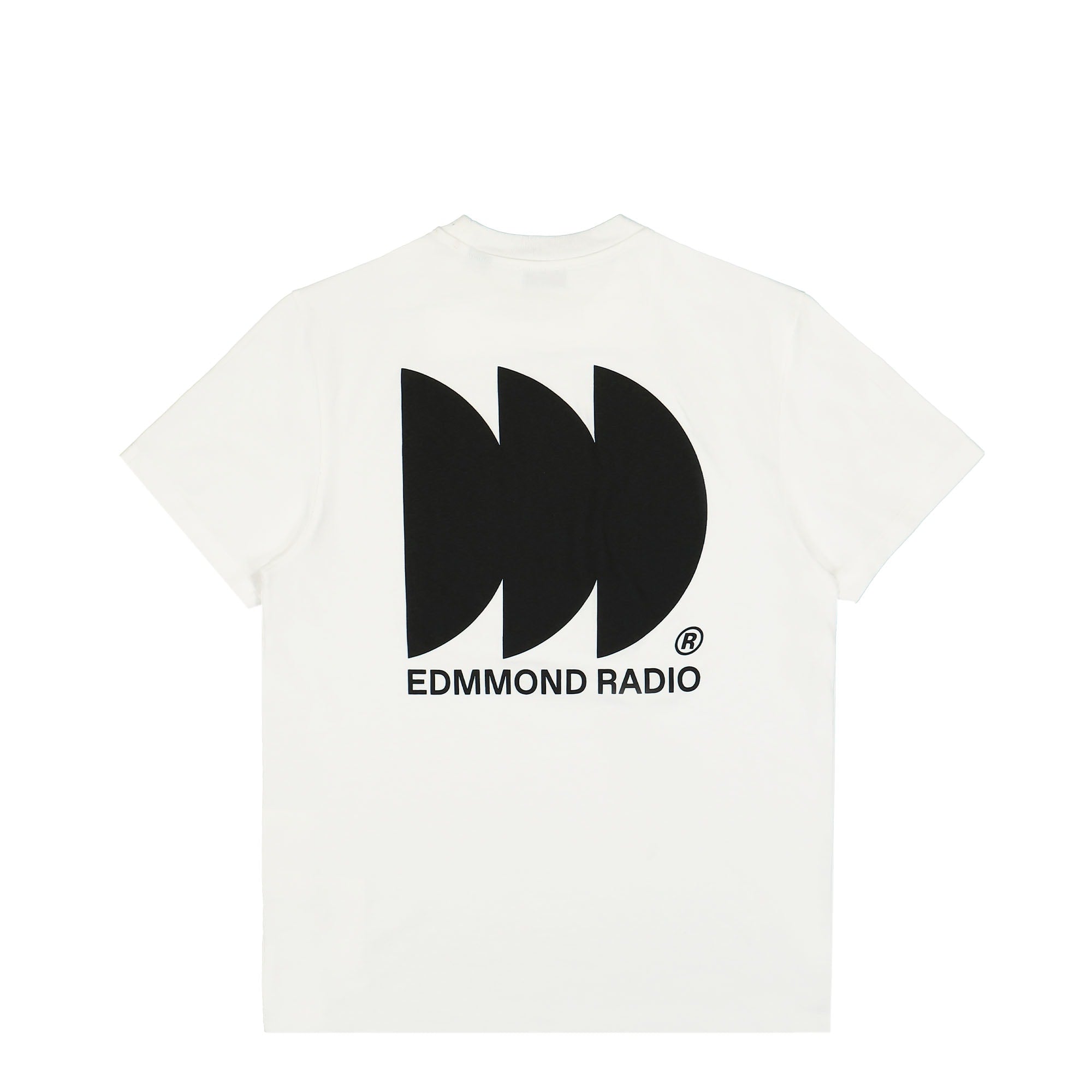 Edmmond Studios Radio Club T-Shirt Plain White T-Shirts Close-up | Overkill