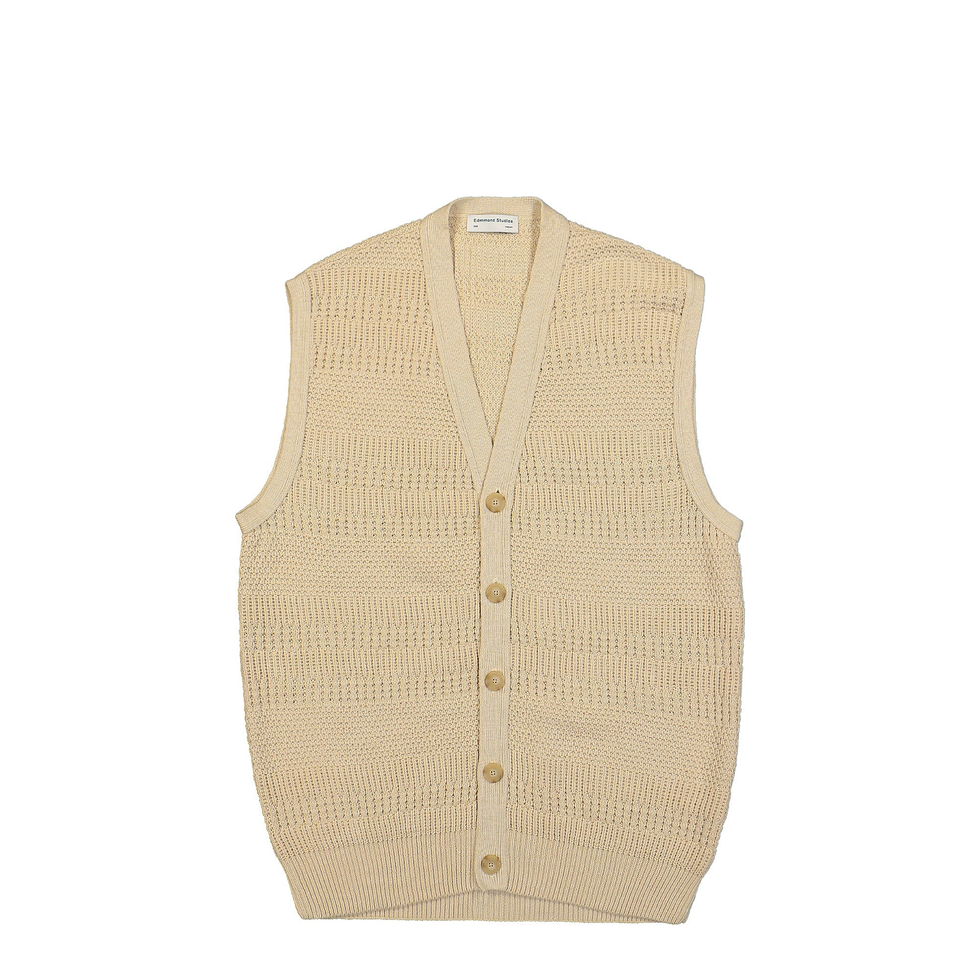 Edmmond Studios Lawn Vest Beige Vests 124-60-10050 | Overkill