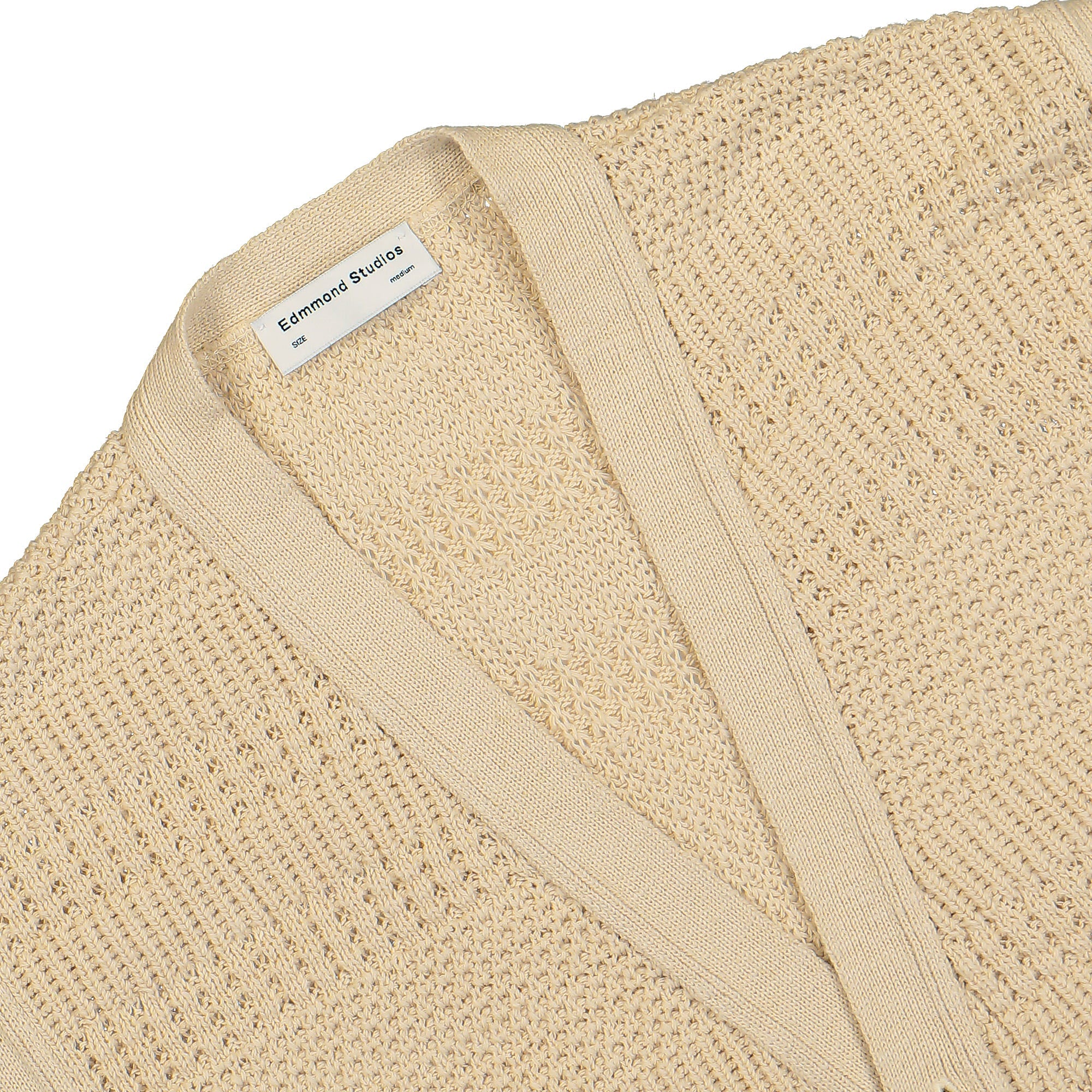 Edmmond Studios Lawn Vest Beige Vests Close-up | Overkill
