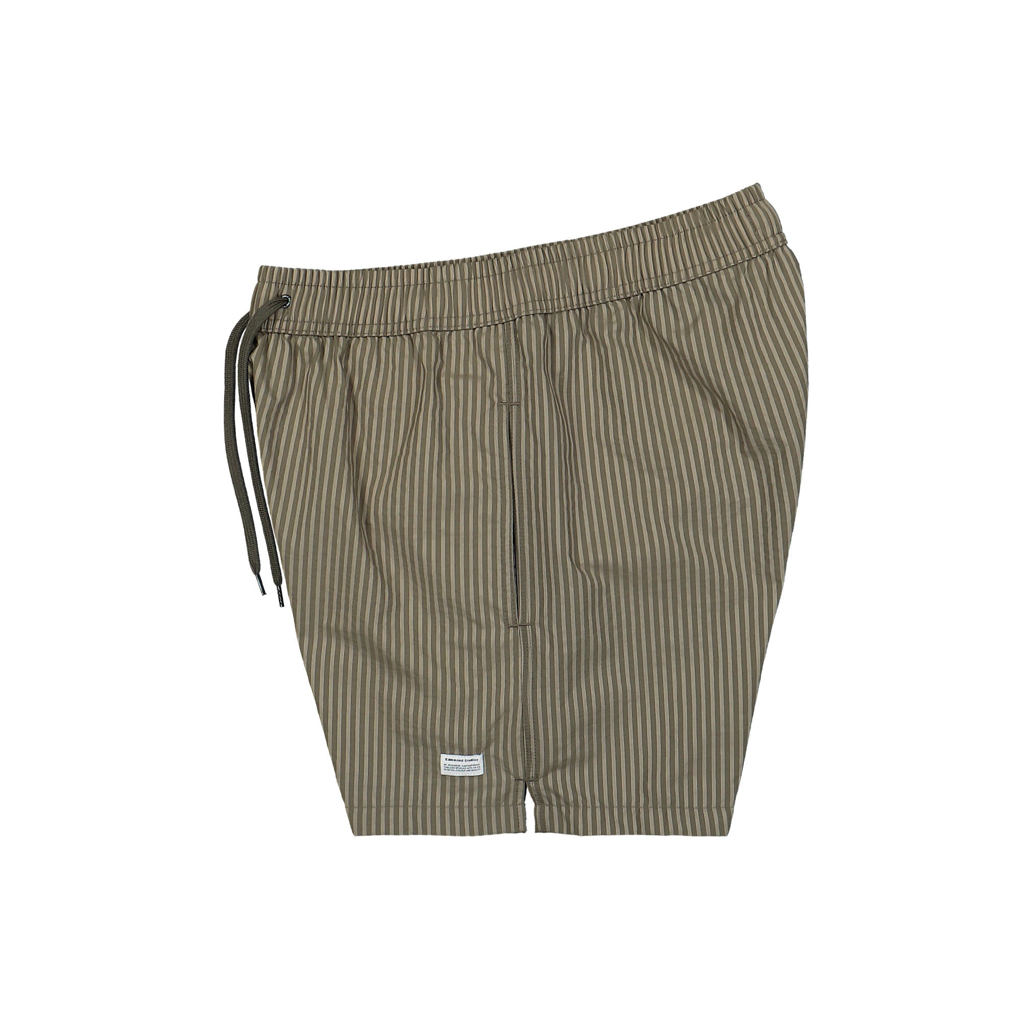 Edmmond Studios Classic Seerscuker Shorts Plain Taupe Shorts Close-up | Overkill