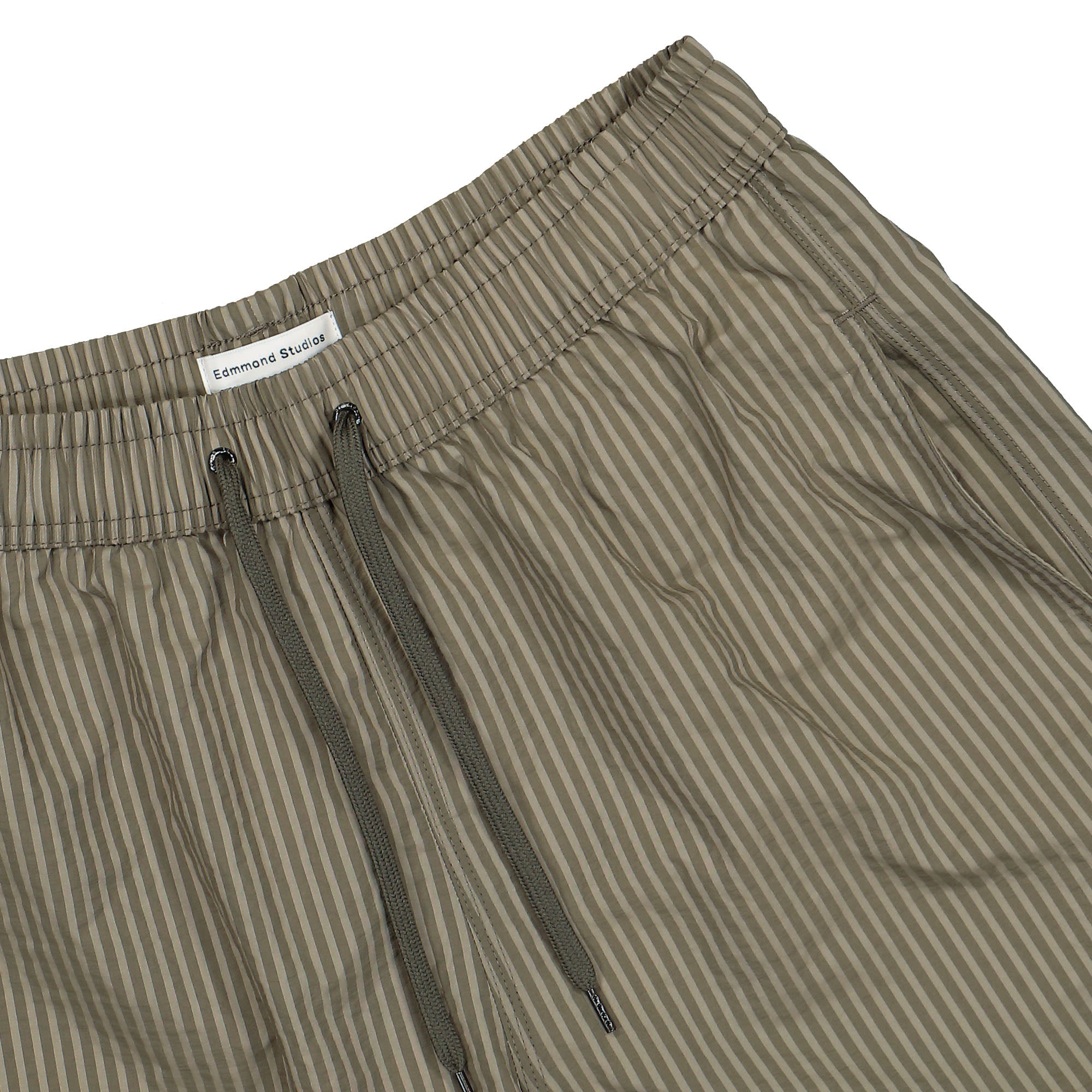 Edmmond Studios Classic Seerscuker Shorts Plain Taupe Shorts Detailfoto | Overkill