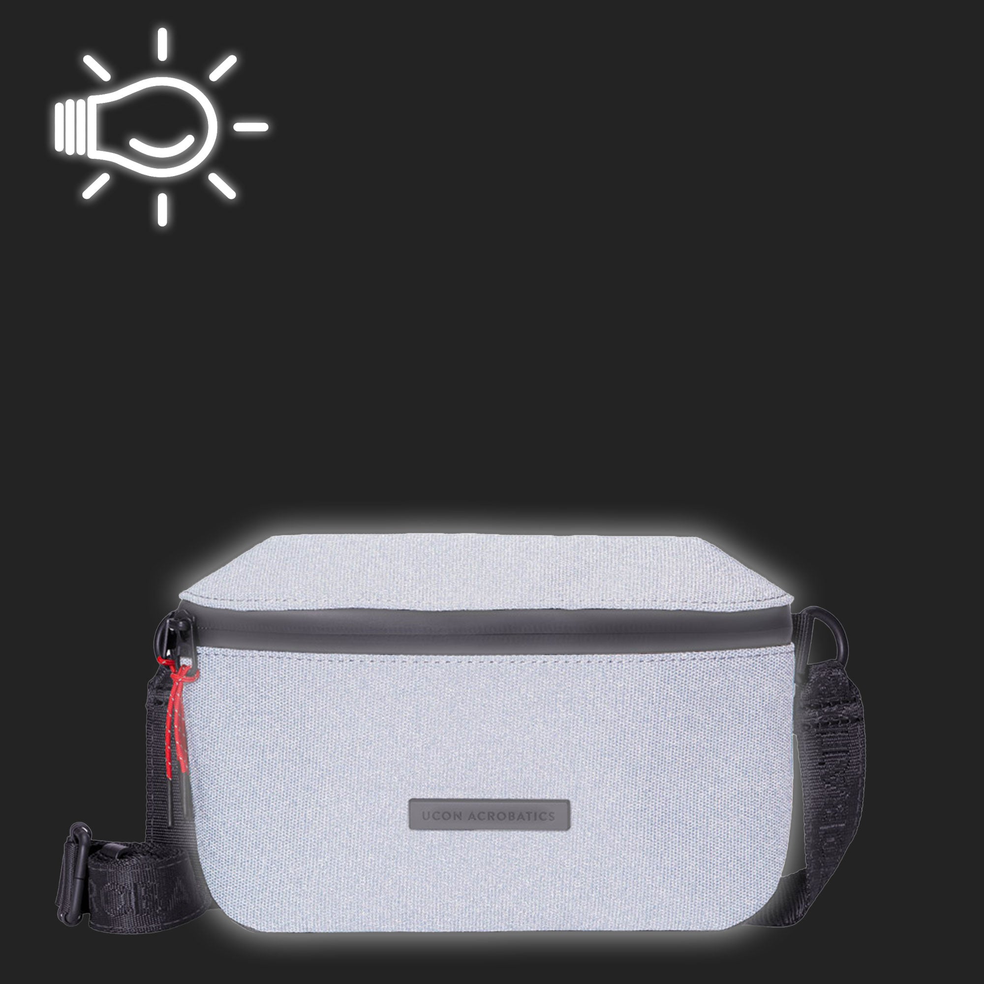 Ucon Acrobatics Jona Medium Bag Phantom Pigeon Blue Reflective Shoulder & Cross Body Bags Close-up | Overkill