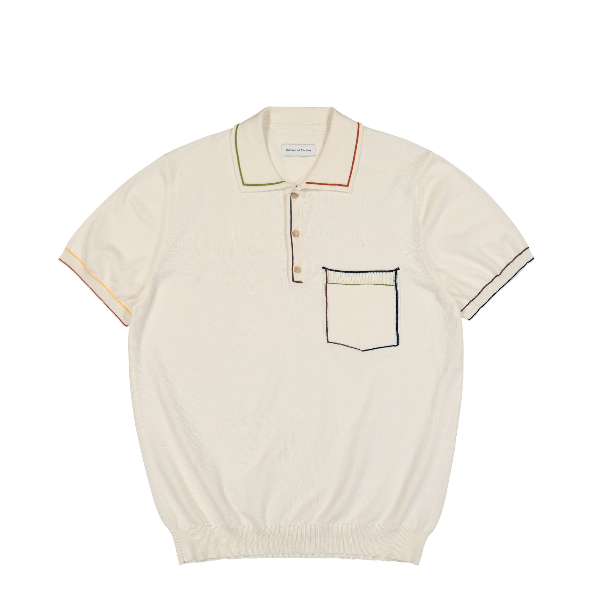 Edmmond Studios Dinner's Polo Shirt Plain Off White Polo Shirts 125-20-05010 | Overkill