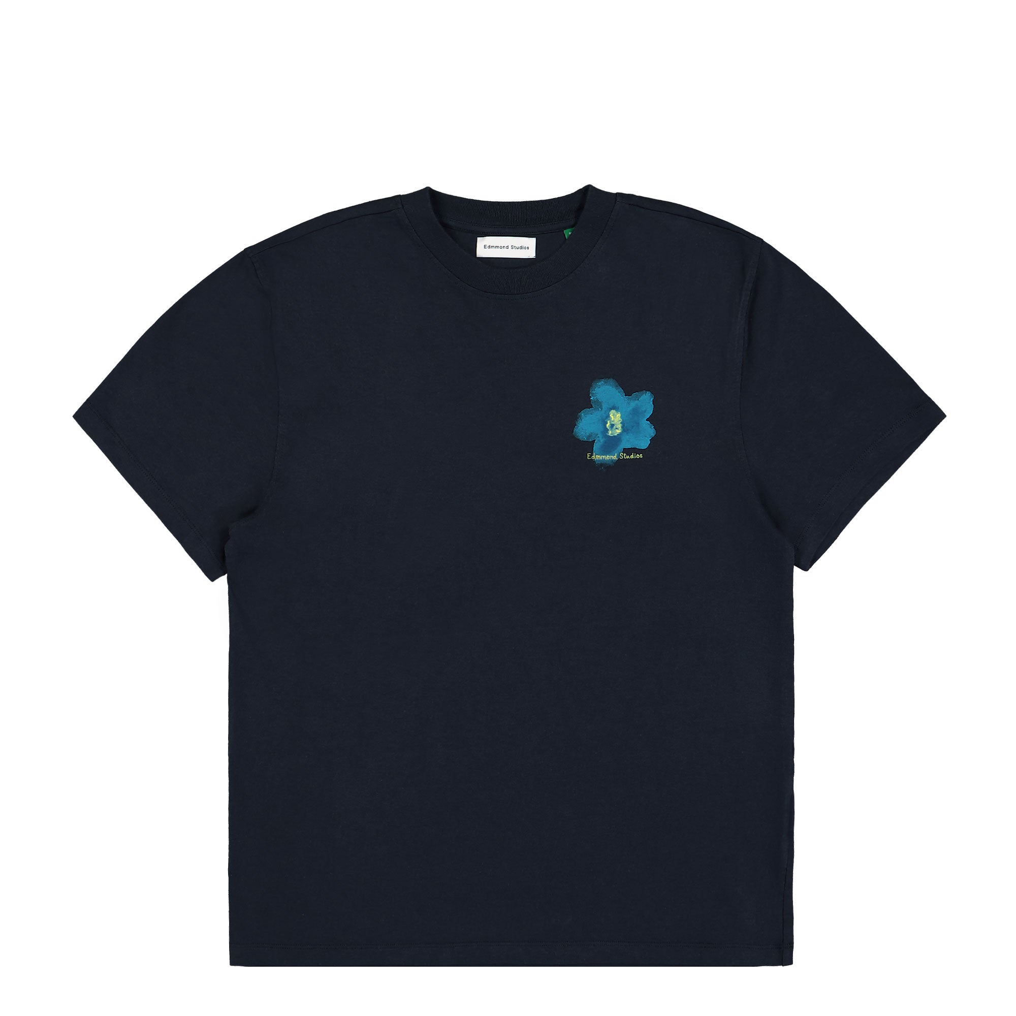 Edmmond Studios Garden T-Shirt Plain Navy T-Shirts 125-30-18590 | Overkill