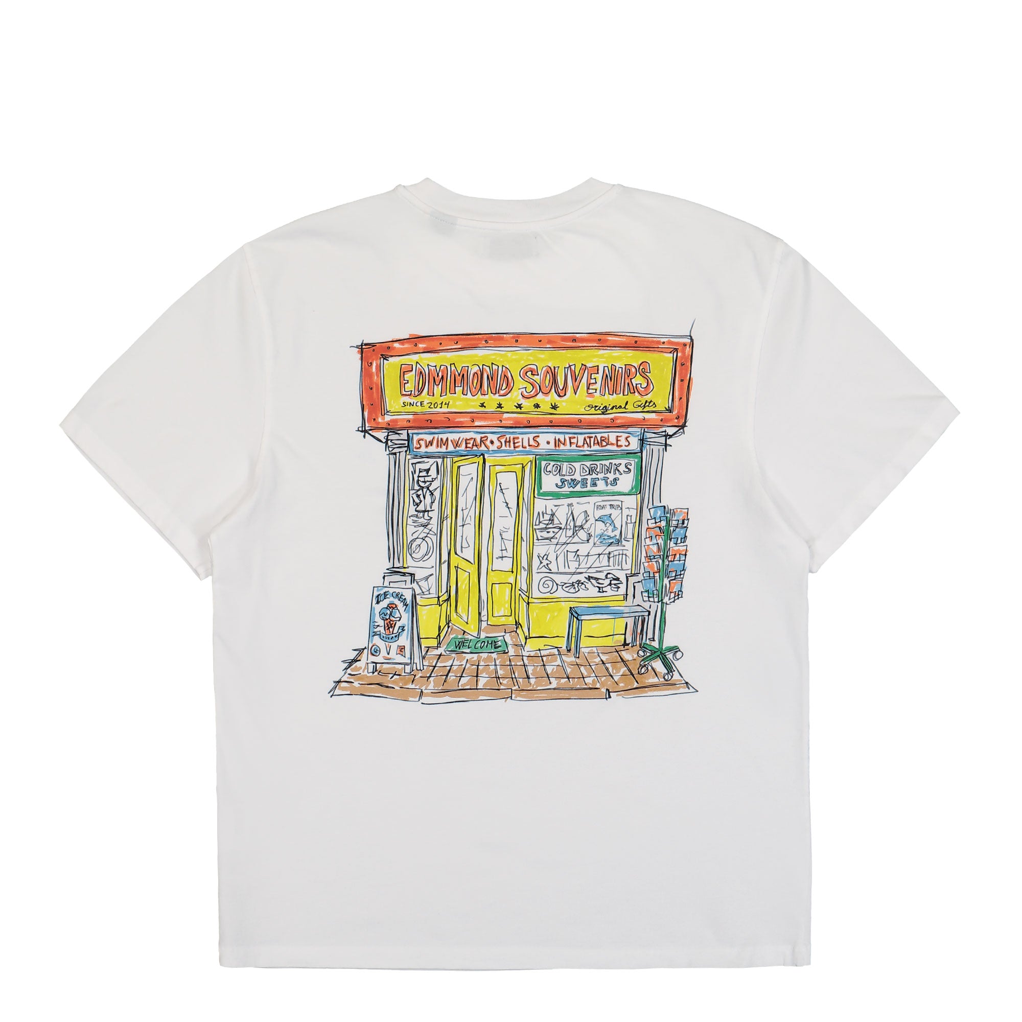 Edmmond Studios Edmmond Souvenirs T-Shirt Plain White T-Shirts Close-up | Overkill