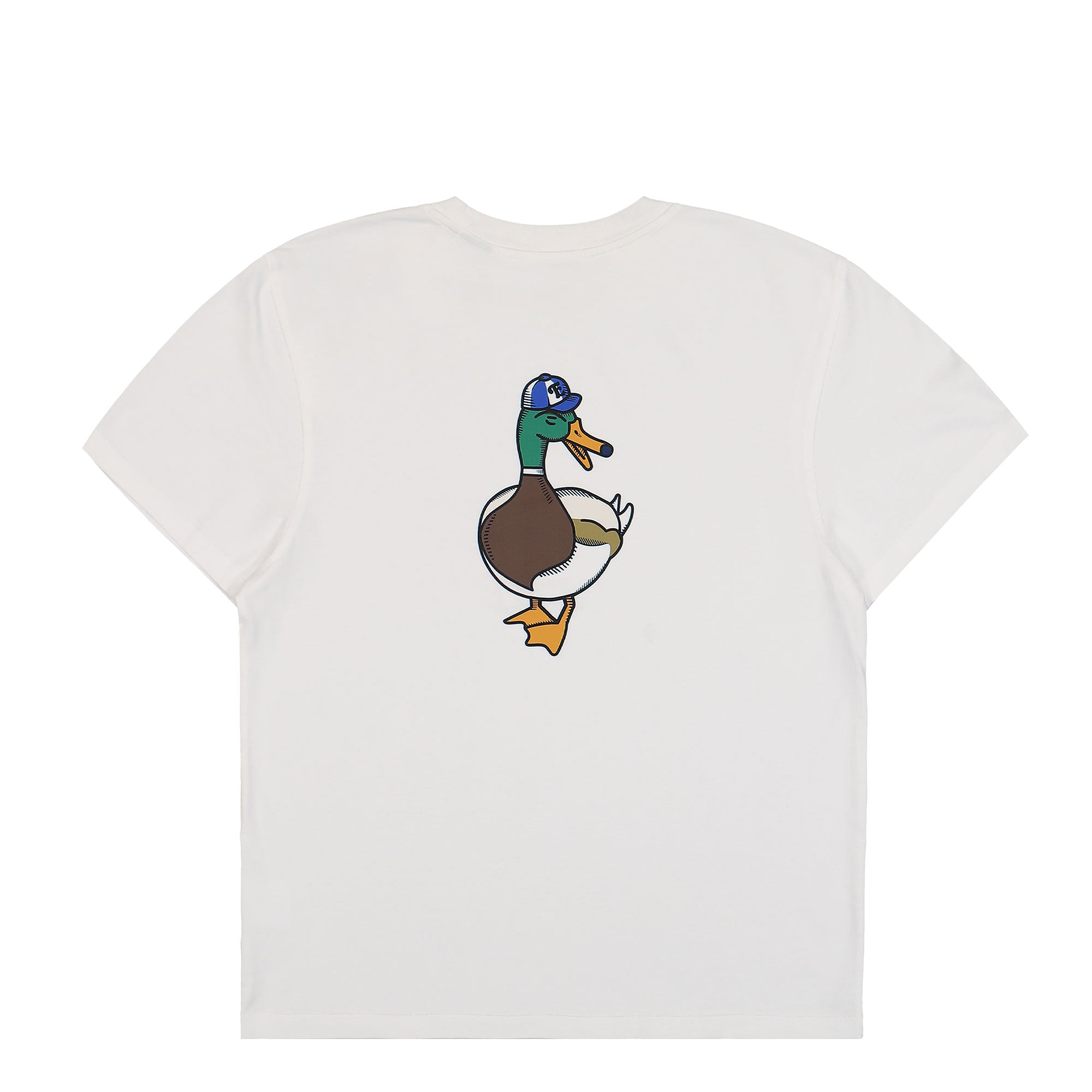 Edmmond Studios Duck Recreation T-Shirt Plain White T-Shirts Close-up | Overkill