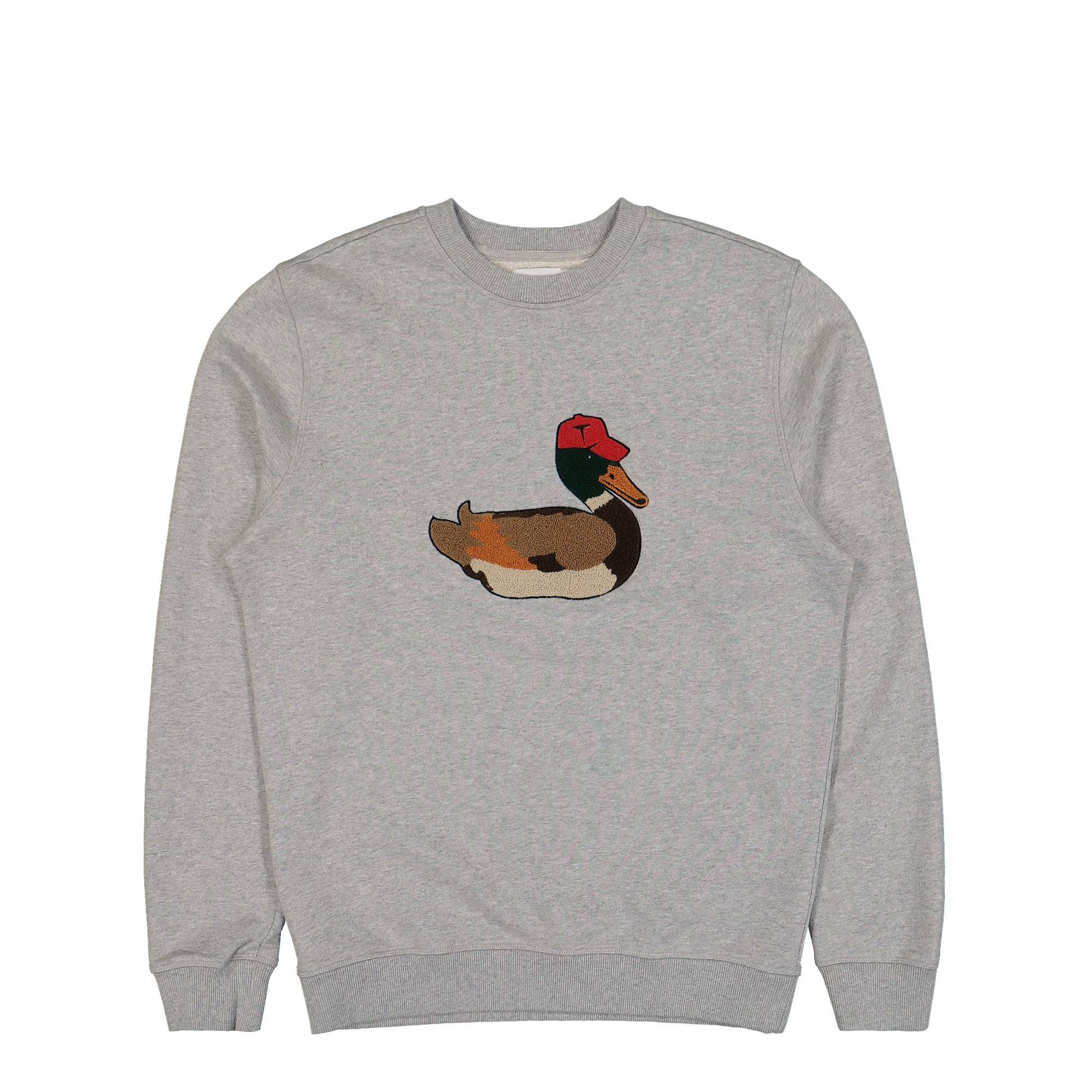 Edmmond Studios Duck Hunt Sweatshirt Plain Grey Melange Sweatshirts 125-40-01840 | Overkill