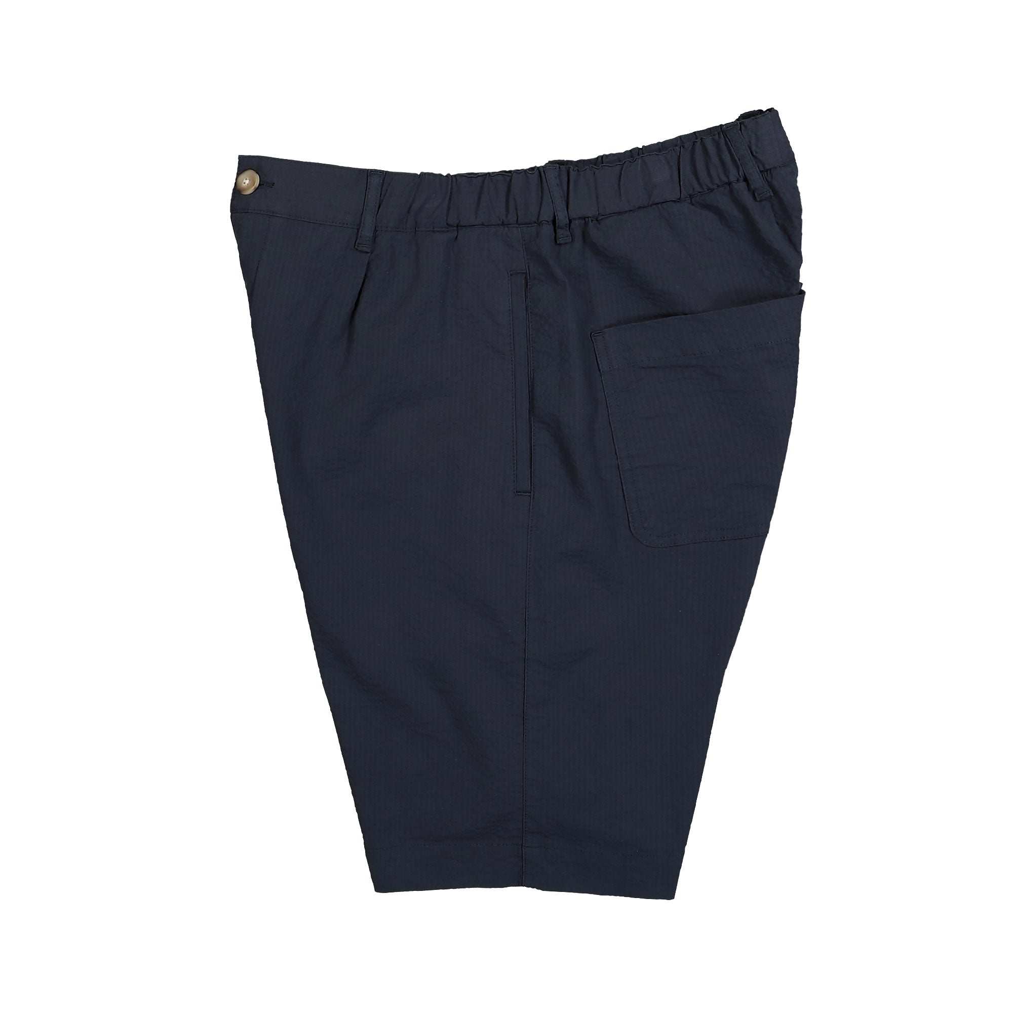 Edmmond Studios Travis Short Pants Plain Navy Shorts Close-up | Overkill