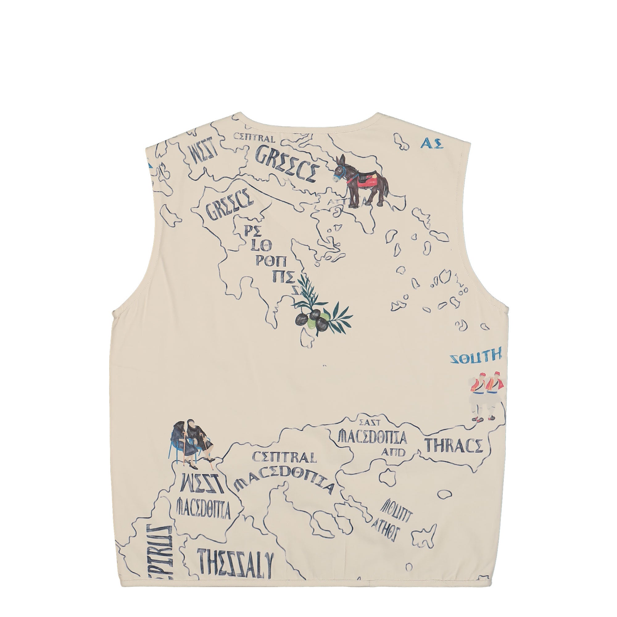 Edmmond Studios Find Me Vest Plain Off White Vests Material | Overkill