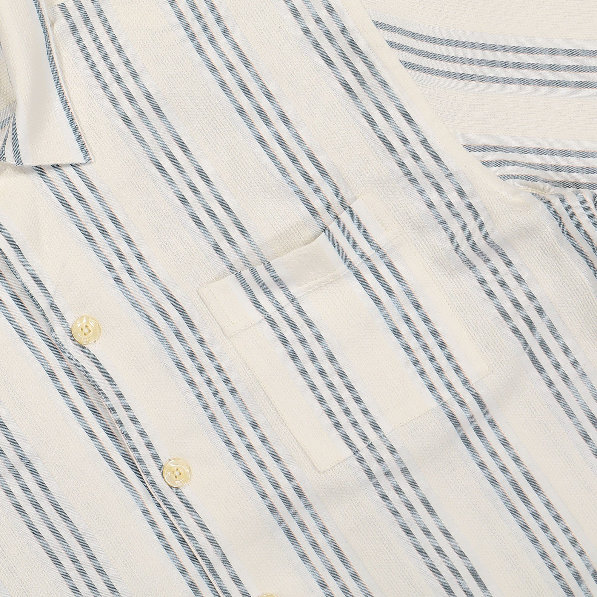 Forét Twig Shirt Navy / Sandstone Shirts Detailfoto | Overkill