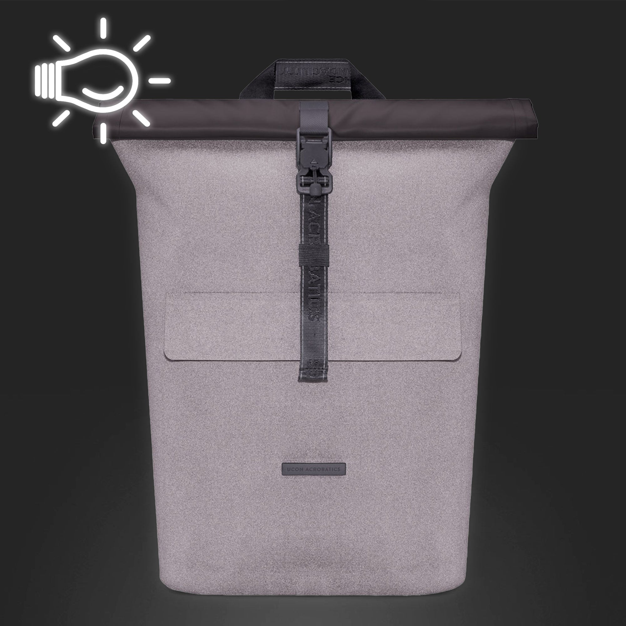 Ucon Acrobatics Jannik Medium Backpack Asphalt Reflective Backpacks Close-up | Overkill