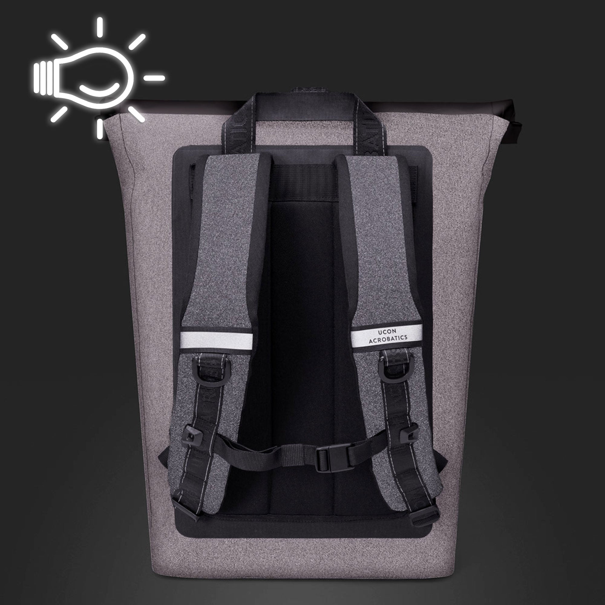 Ucon Acrobatics Jannik Medium Backpack Asphalt Reflective Backpacks Detailfoto | Overkill
