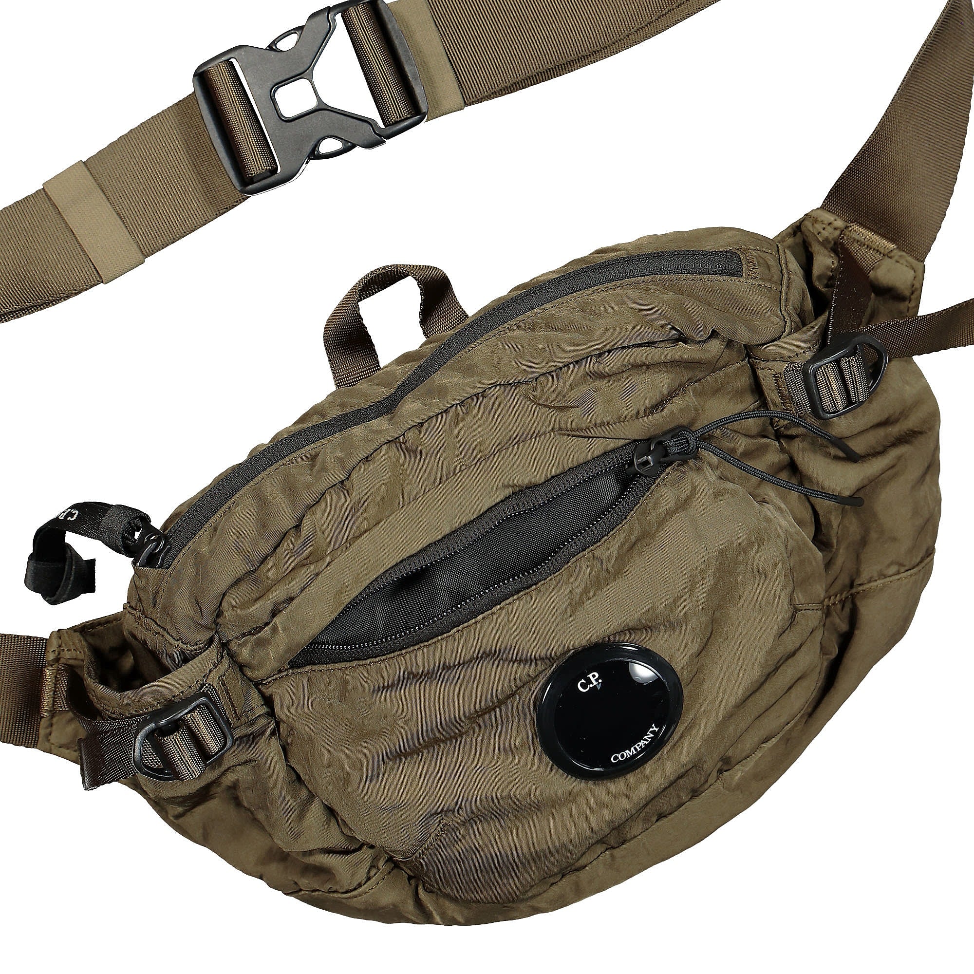 C.P. Company Nylon B Crossbody Pack Ivy Green Shoulder & Cross Body Bags Material | Overkill