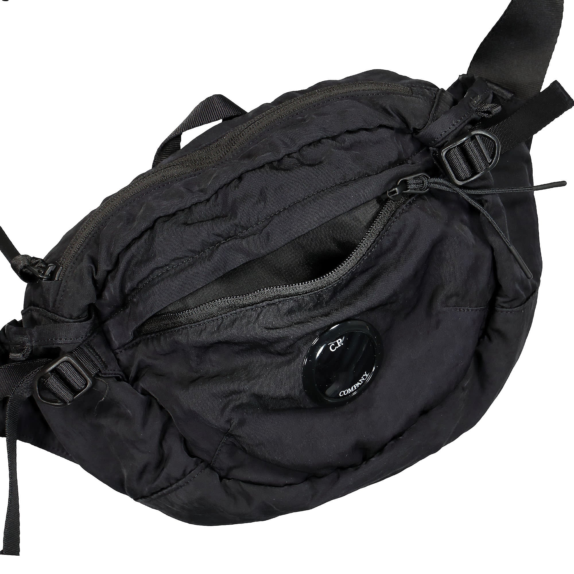 C.P. Company Nylon B Crossbody Pack Total Eclipse Shoulder & Cross Body Bags Material | Overkill