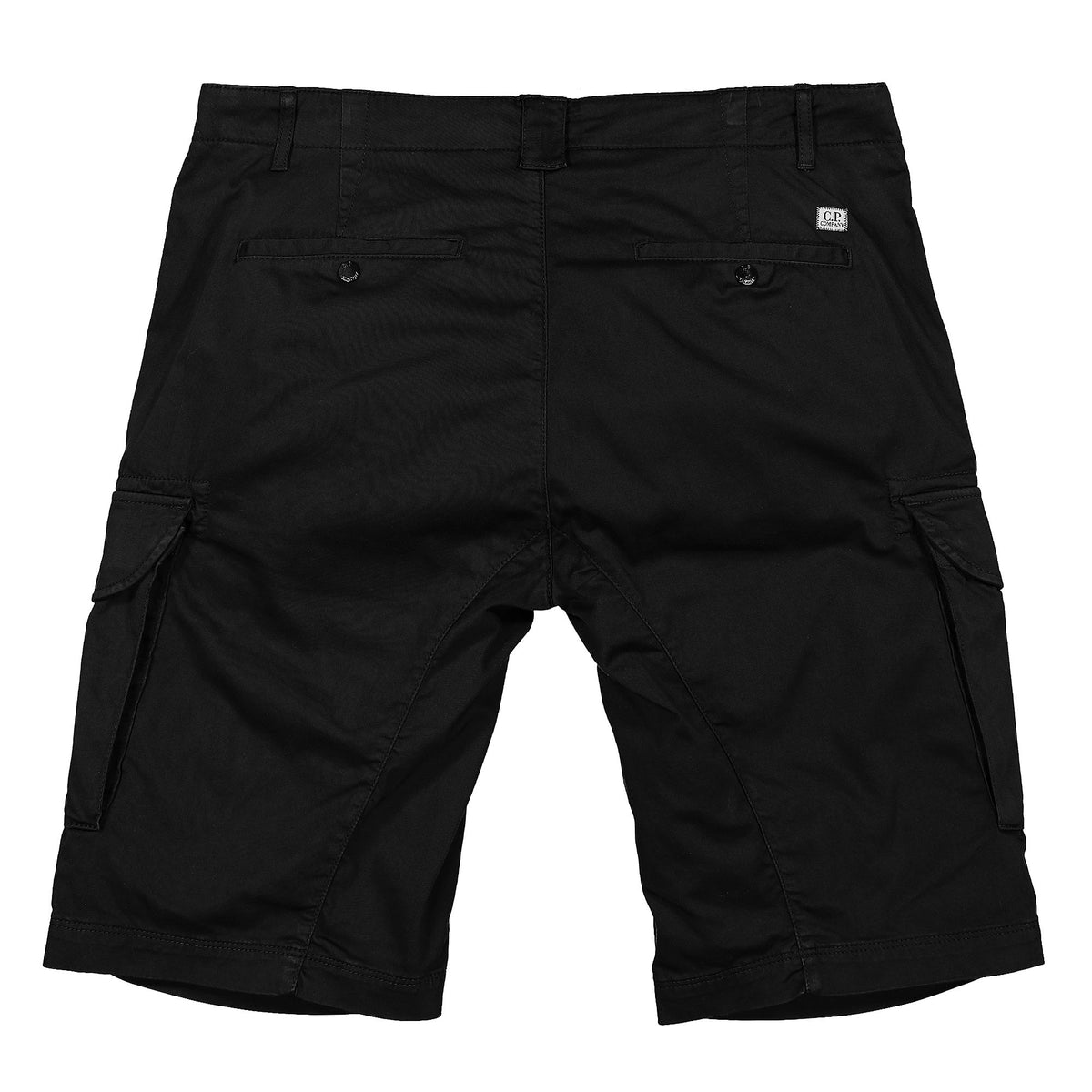 C.P. Company Stretch Sateen Cargo Shorts Black Shorts Material | Overkill